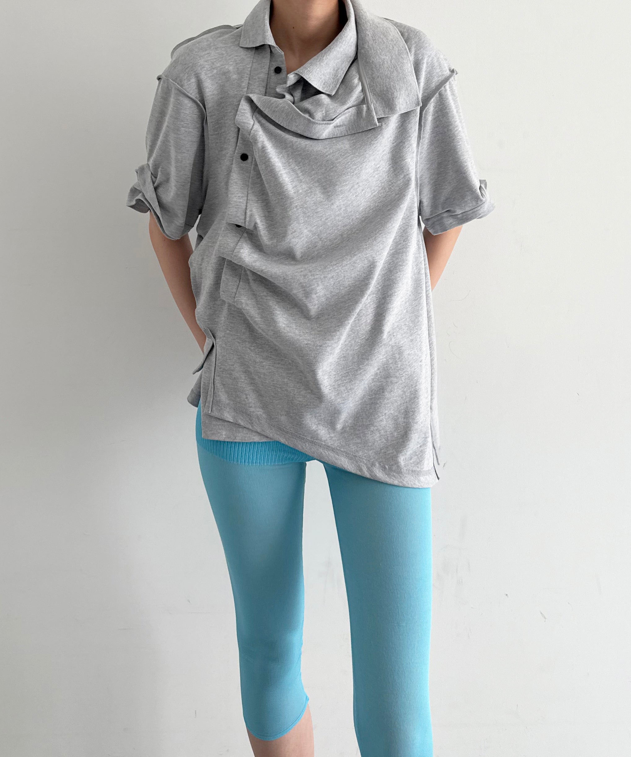NATASHA ZINKO Double polo "GREY"