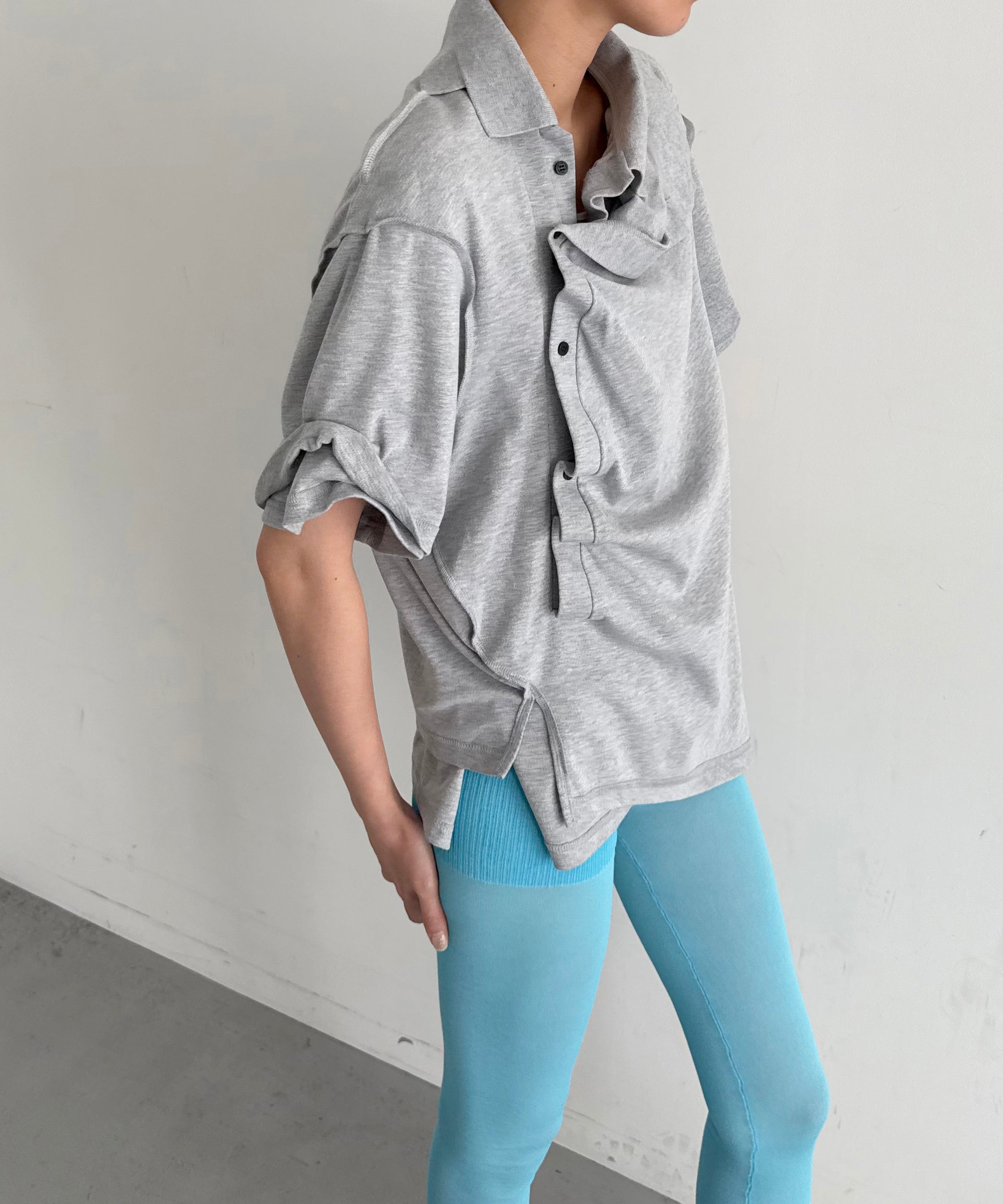 NATASHA ZINKO Double polo "GREY"