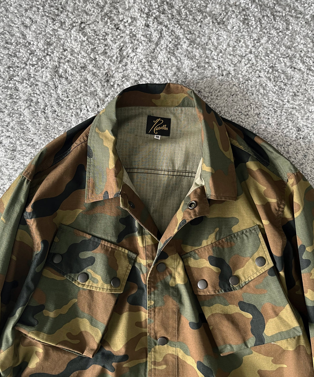 NEEDLES Jungle fatigue jacket- ctn ripstop "C-WOODLAND"