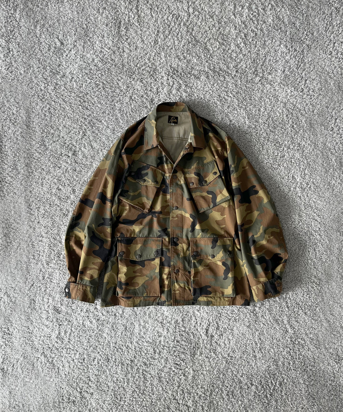 NEEDLES Jungle fatigue jacket- ctn ripstop "C-WOODLAND"