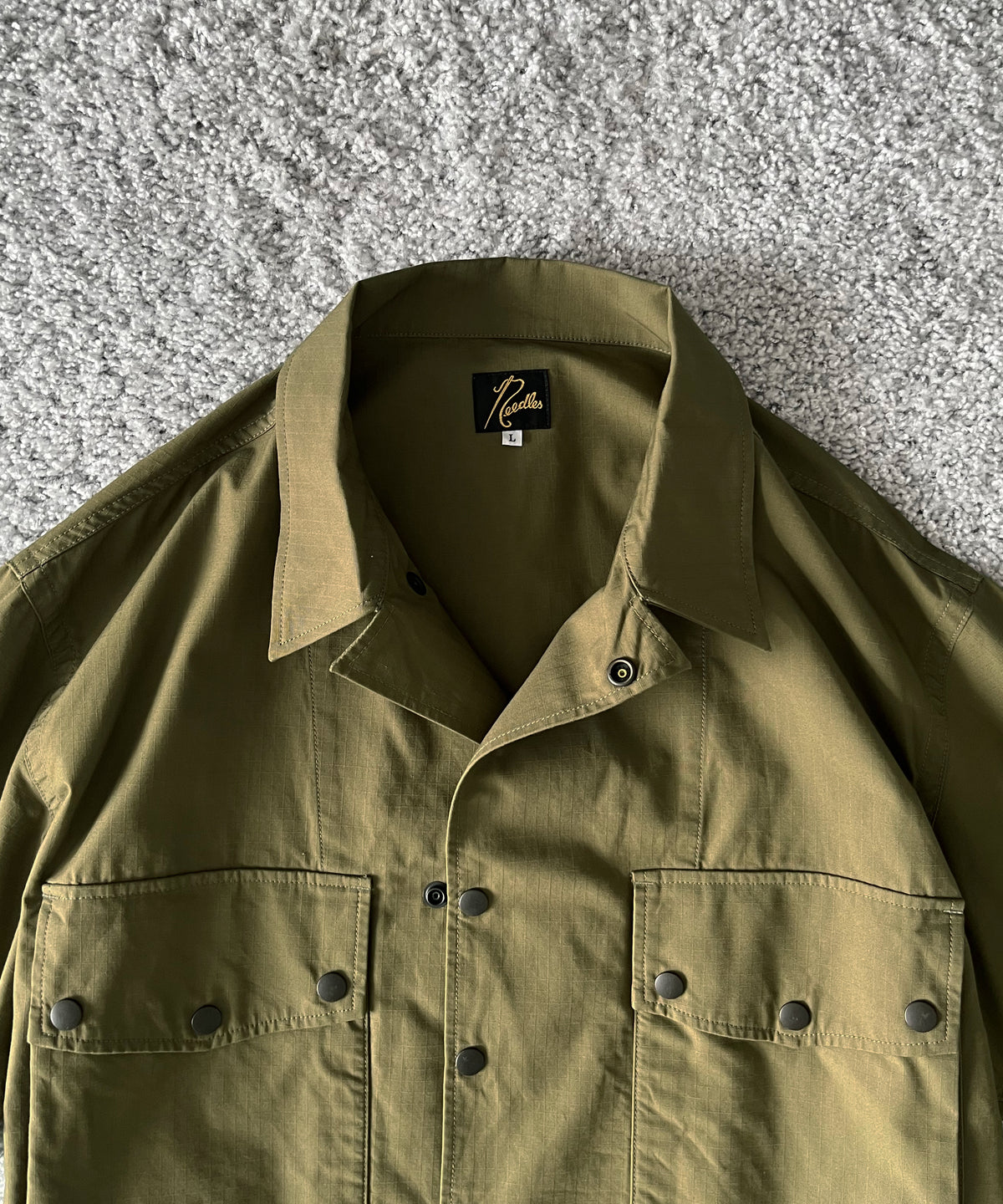 NEEDLES Field jacket- cotton ripstop "A-OLIVE A"
