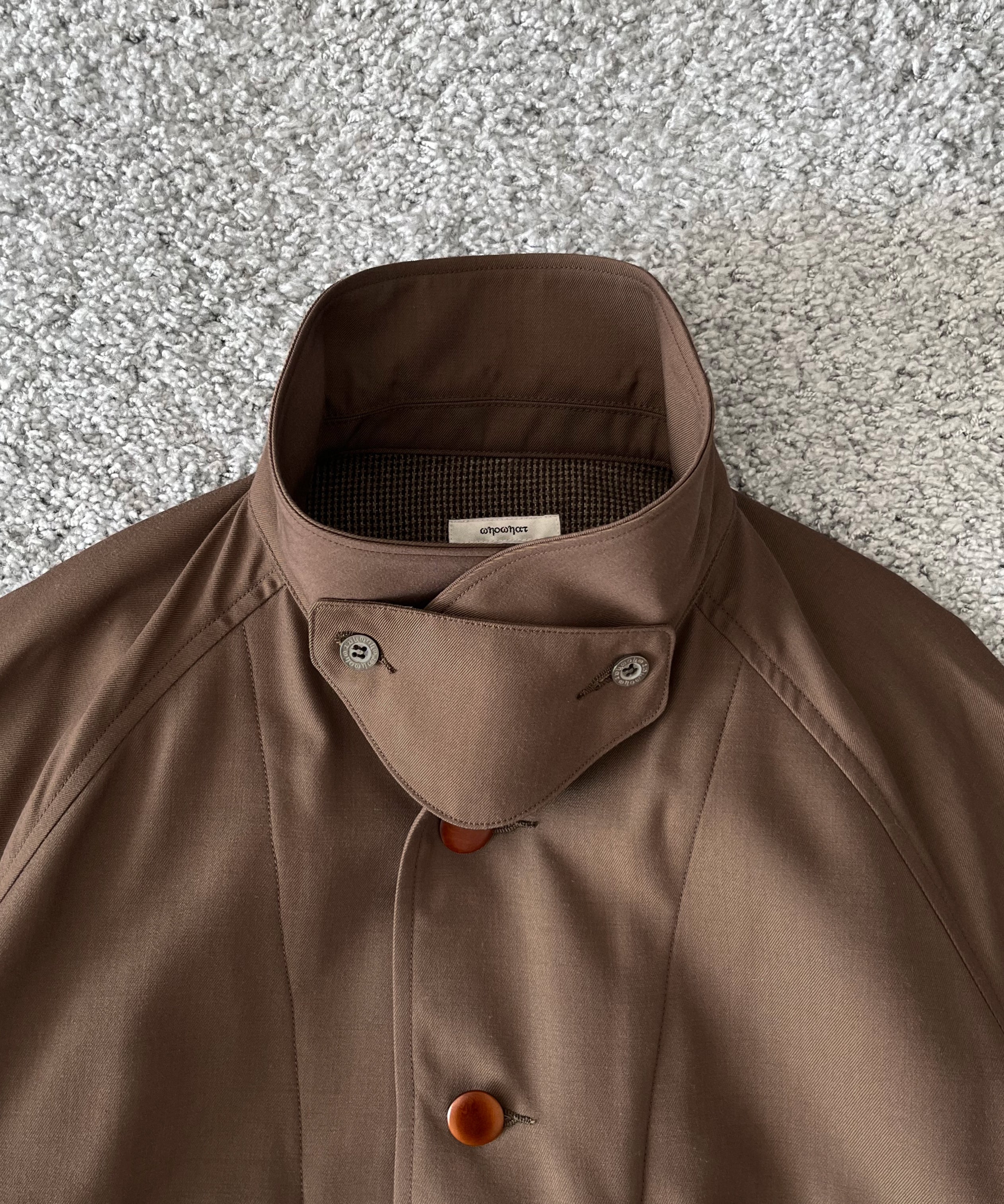 WHOWHAT Motorcycle coat "BROWN"