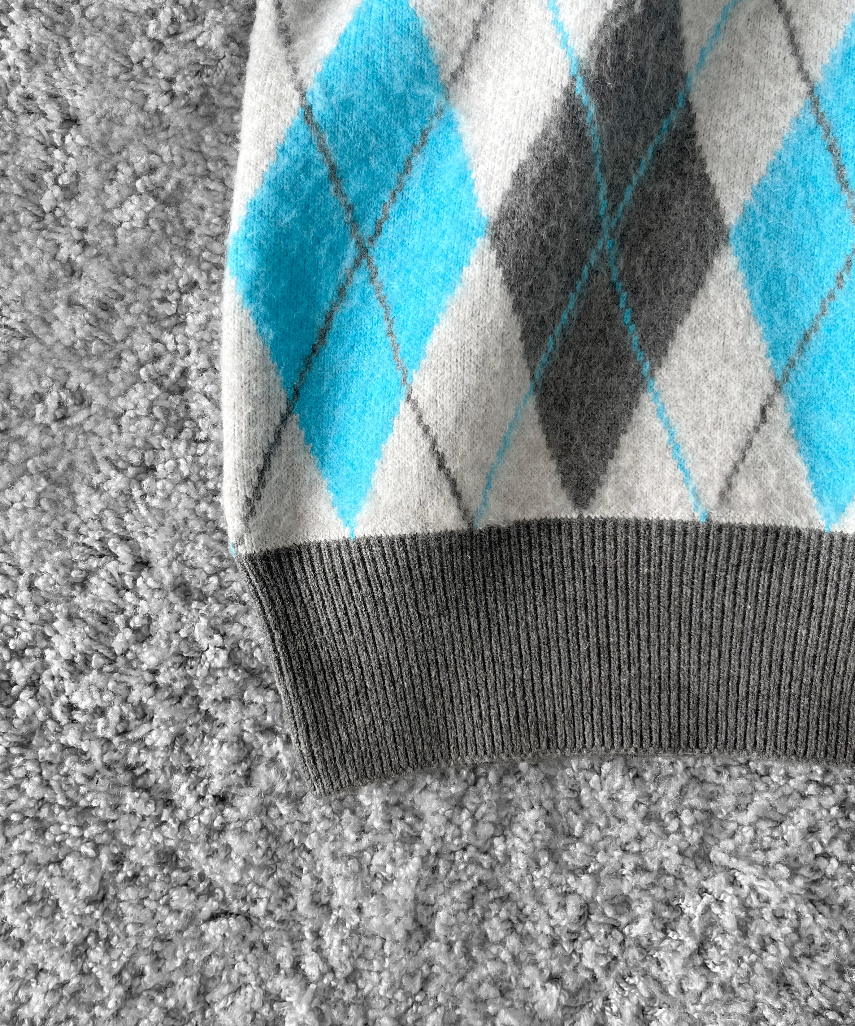 【Pre order】KAIKO Domestic knit polo shirt "FIGURE BLUE"