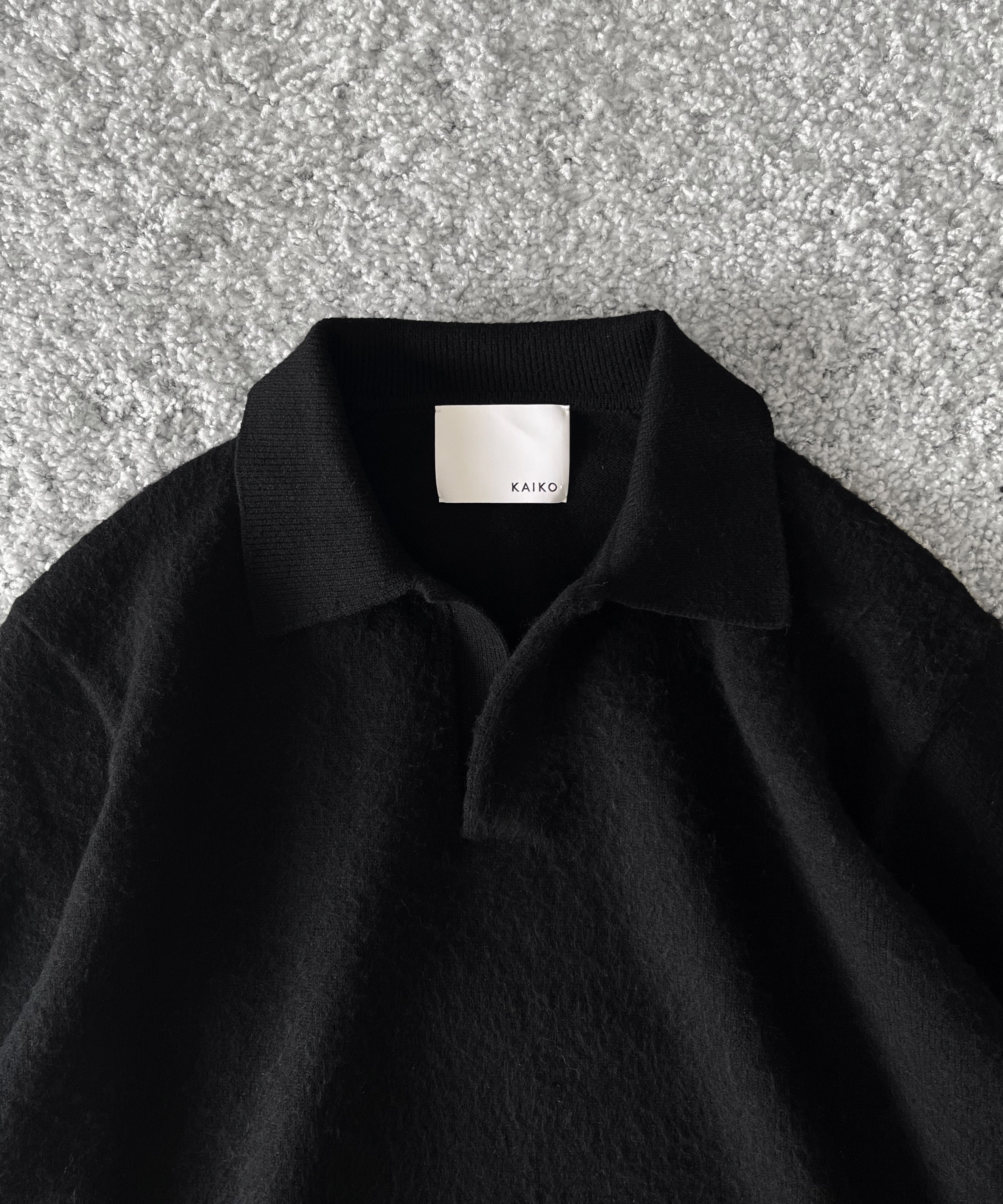 【Pre order】KAIKO Antistasic polo shirt "BLACK"