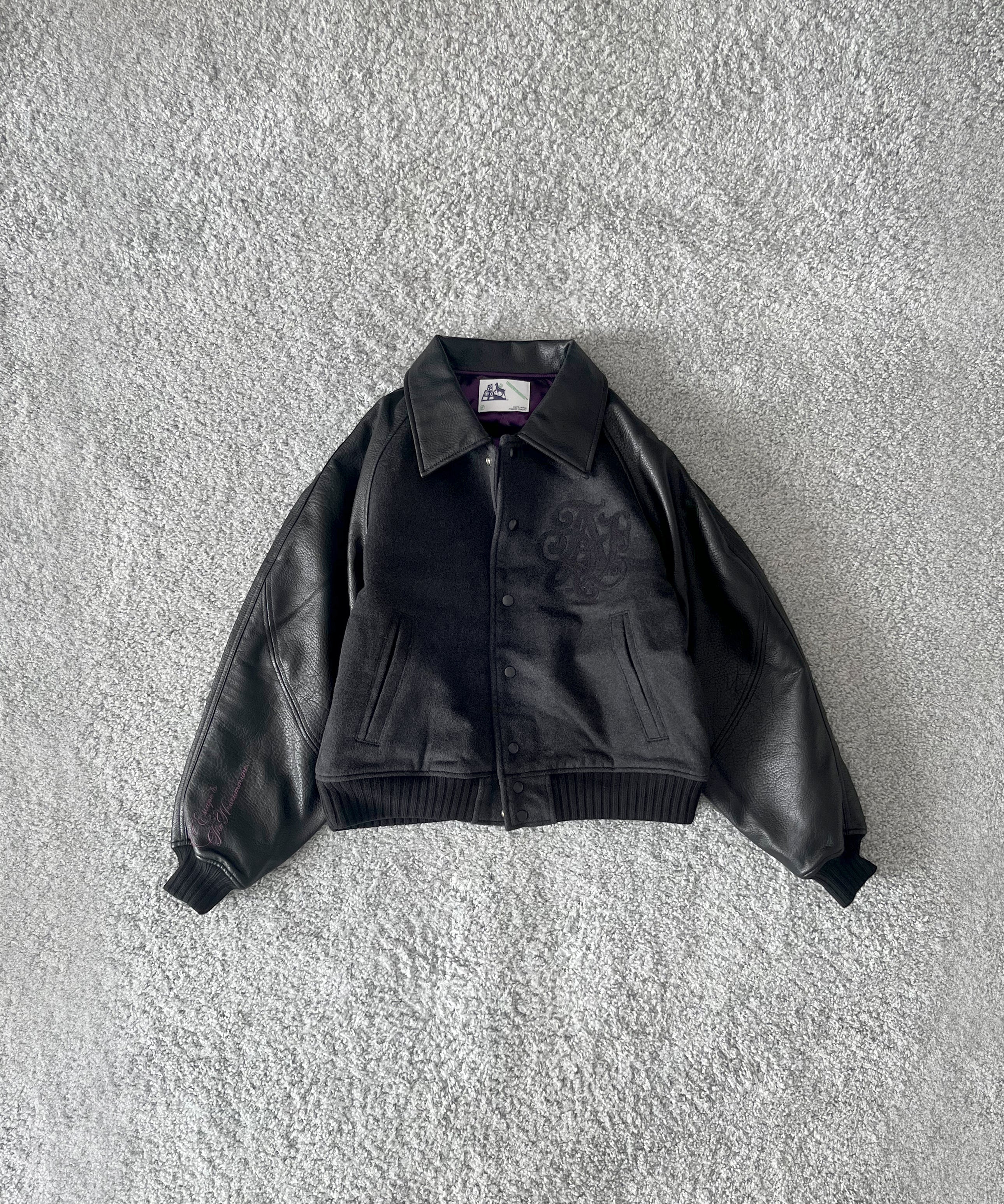 FAF(FAKE AS FLOWERS) Tnc team jacket "BLACK"