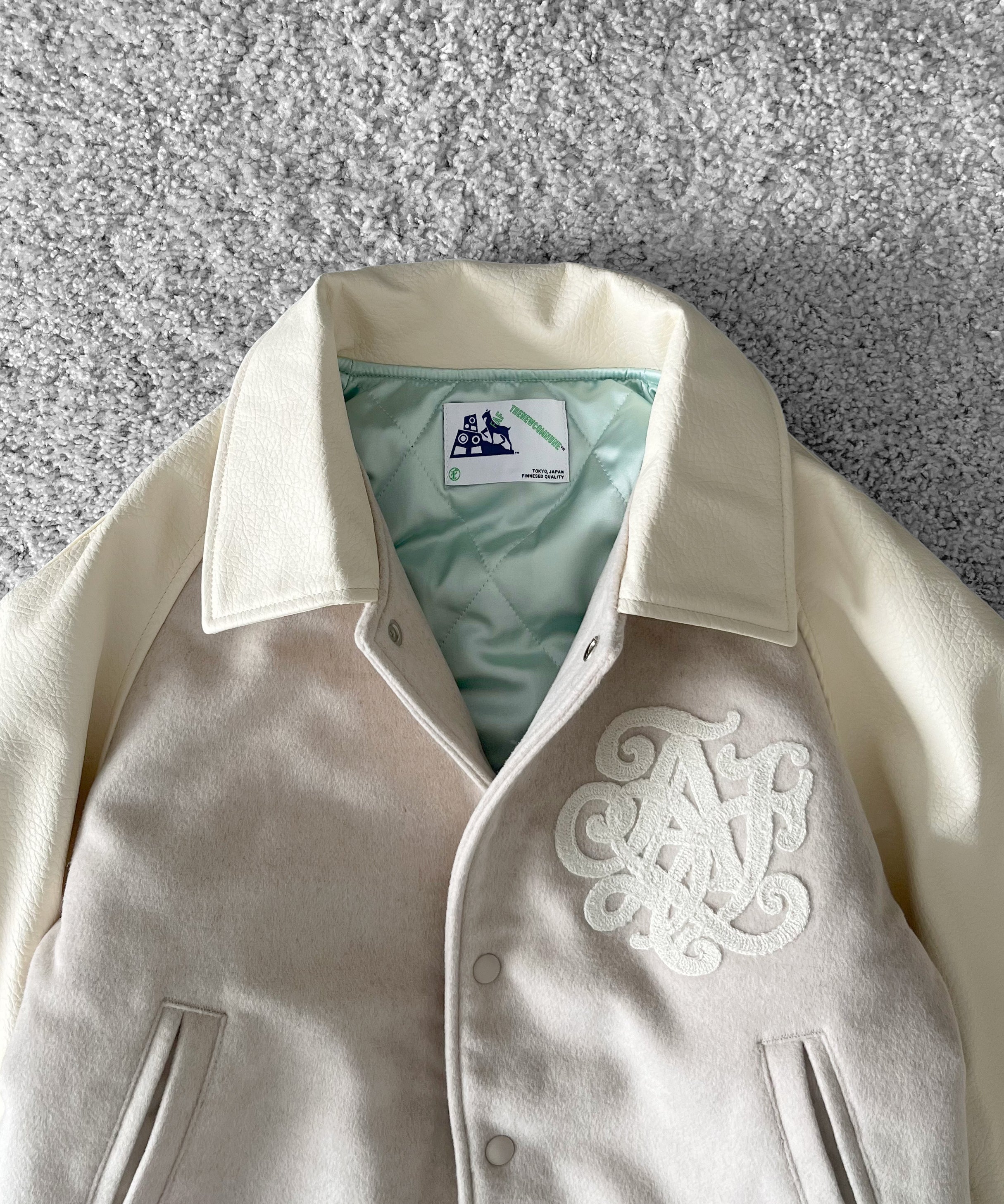 FAF(FAKE AS FLOWERS) Tnc team jacket "ECRU"