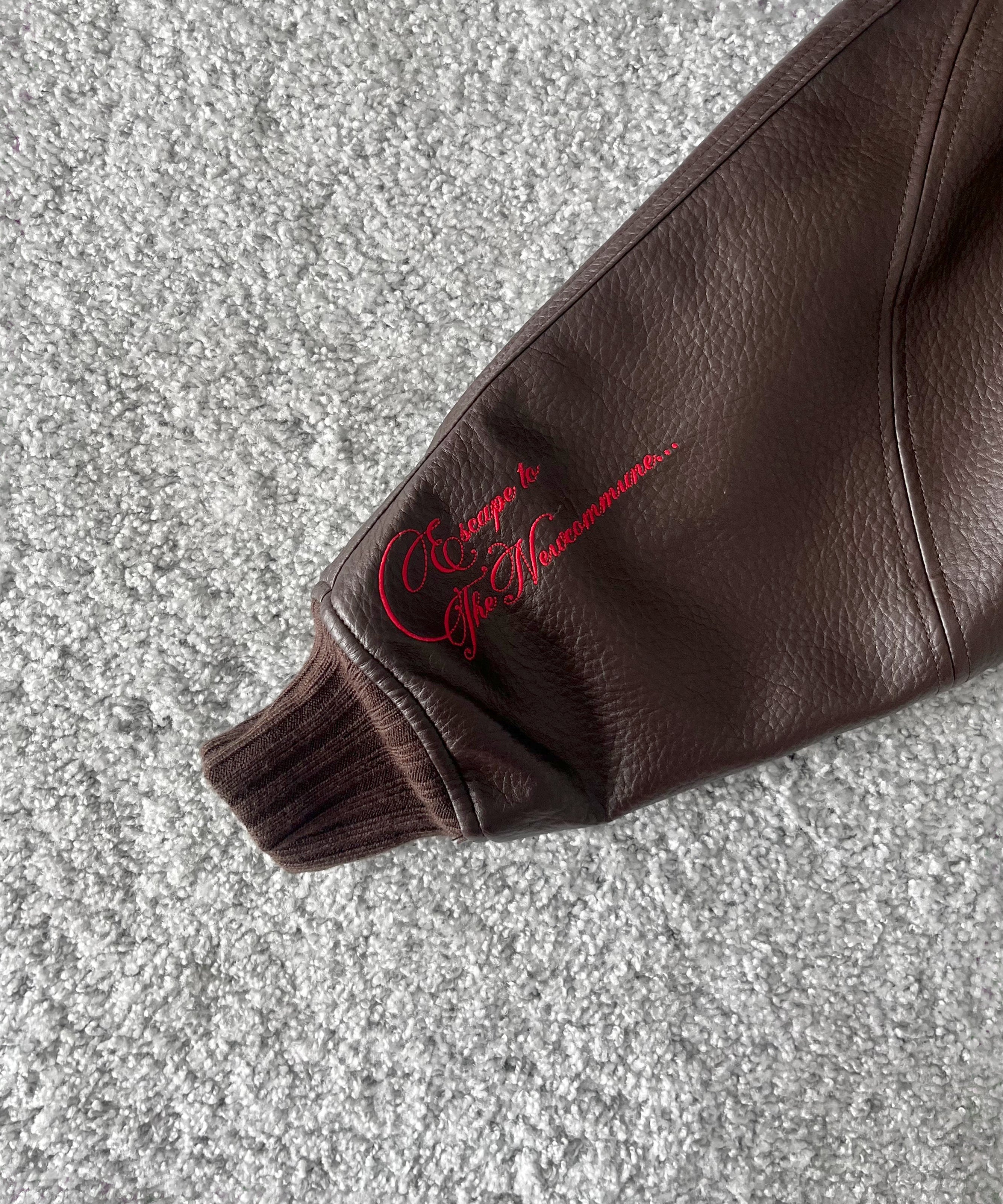 FAF(FAKE AS FLOWERS) Tnc team jacket "BROWN"