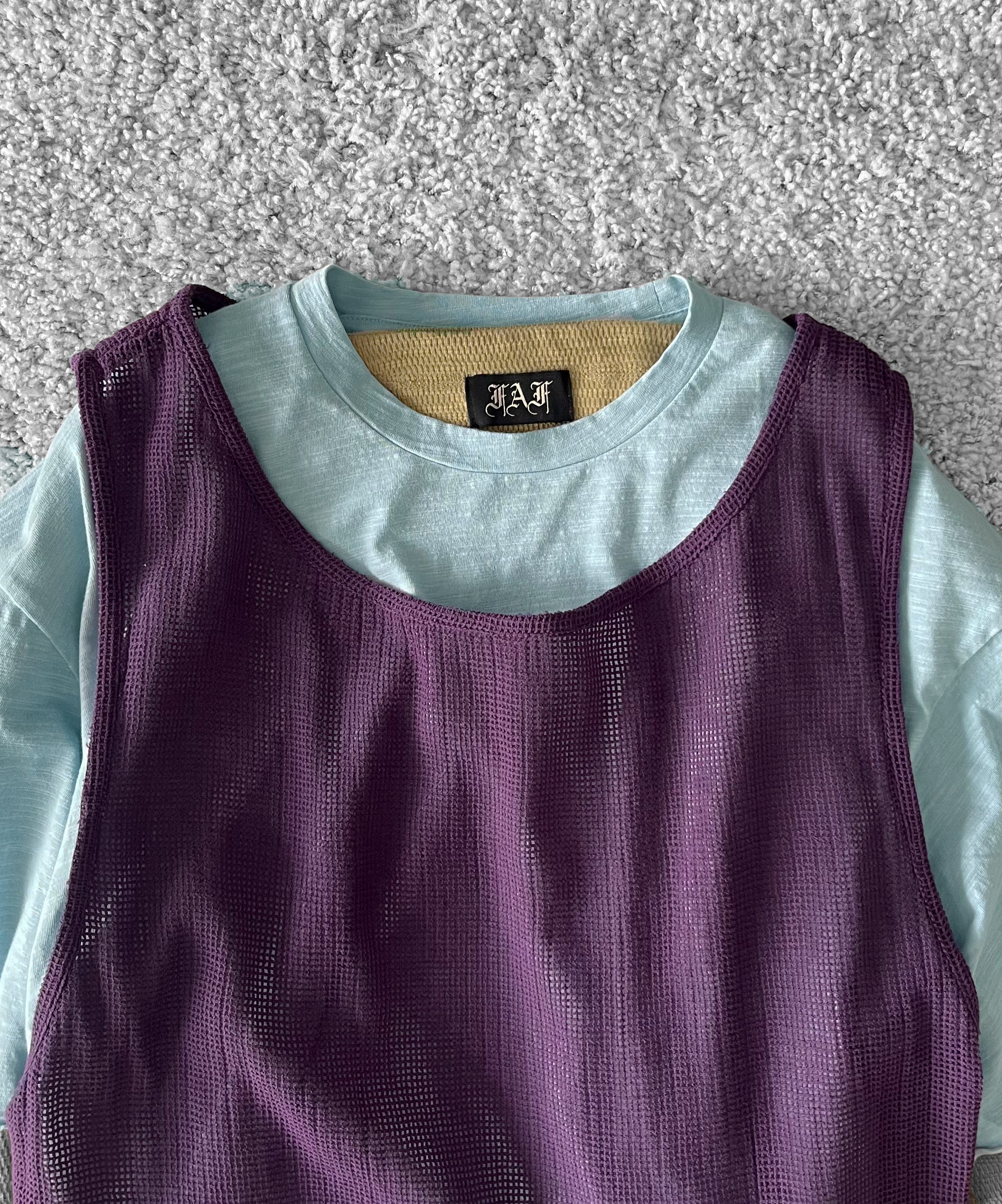 FAF(FAKE AS FLOWERS) 3Layerd ls tee "MULTI"