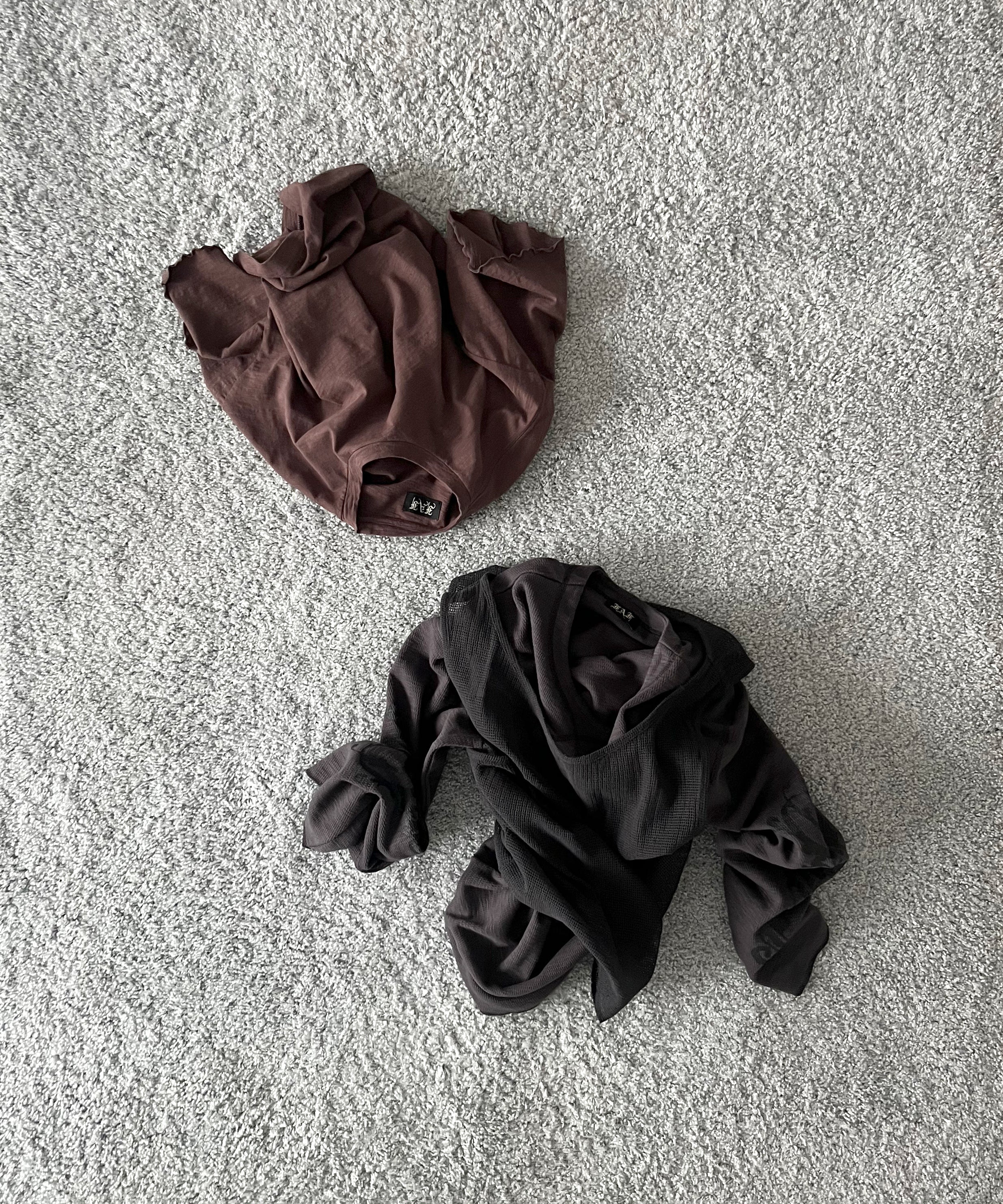 FAF(FAKE AS FLOWERS) 3Layerd ls tee "BLACK"