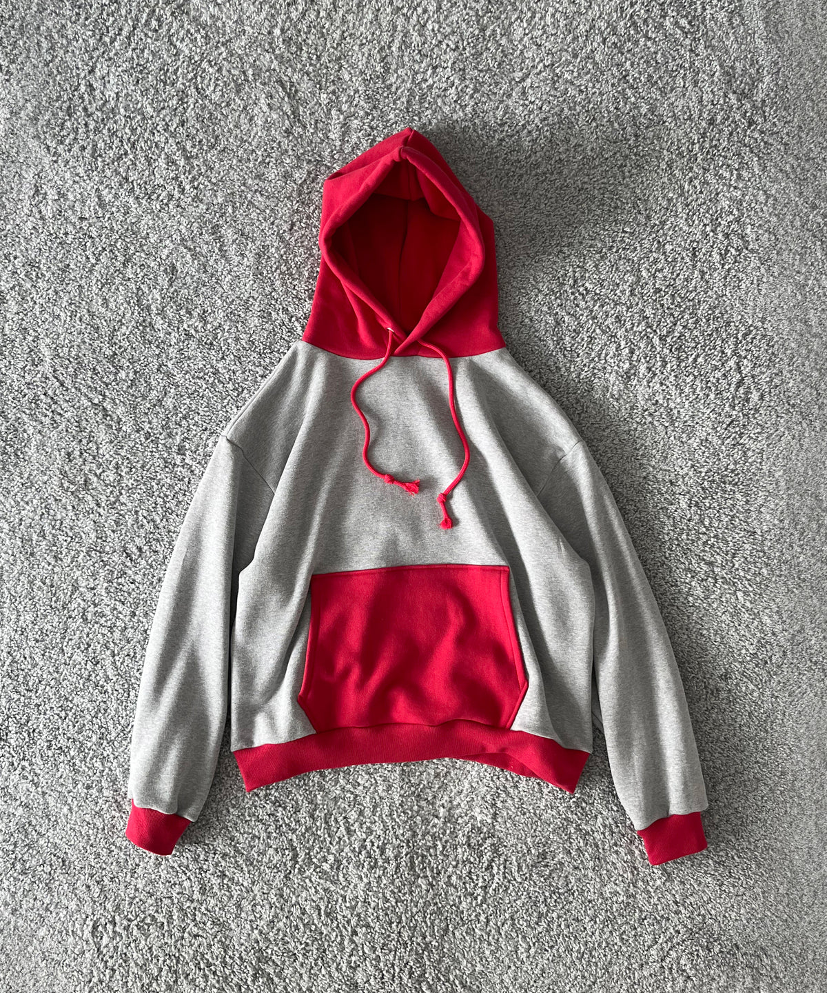 KOOKY ZOO 2Tone hoodie "RED×BLUE"