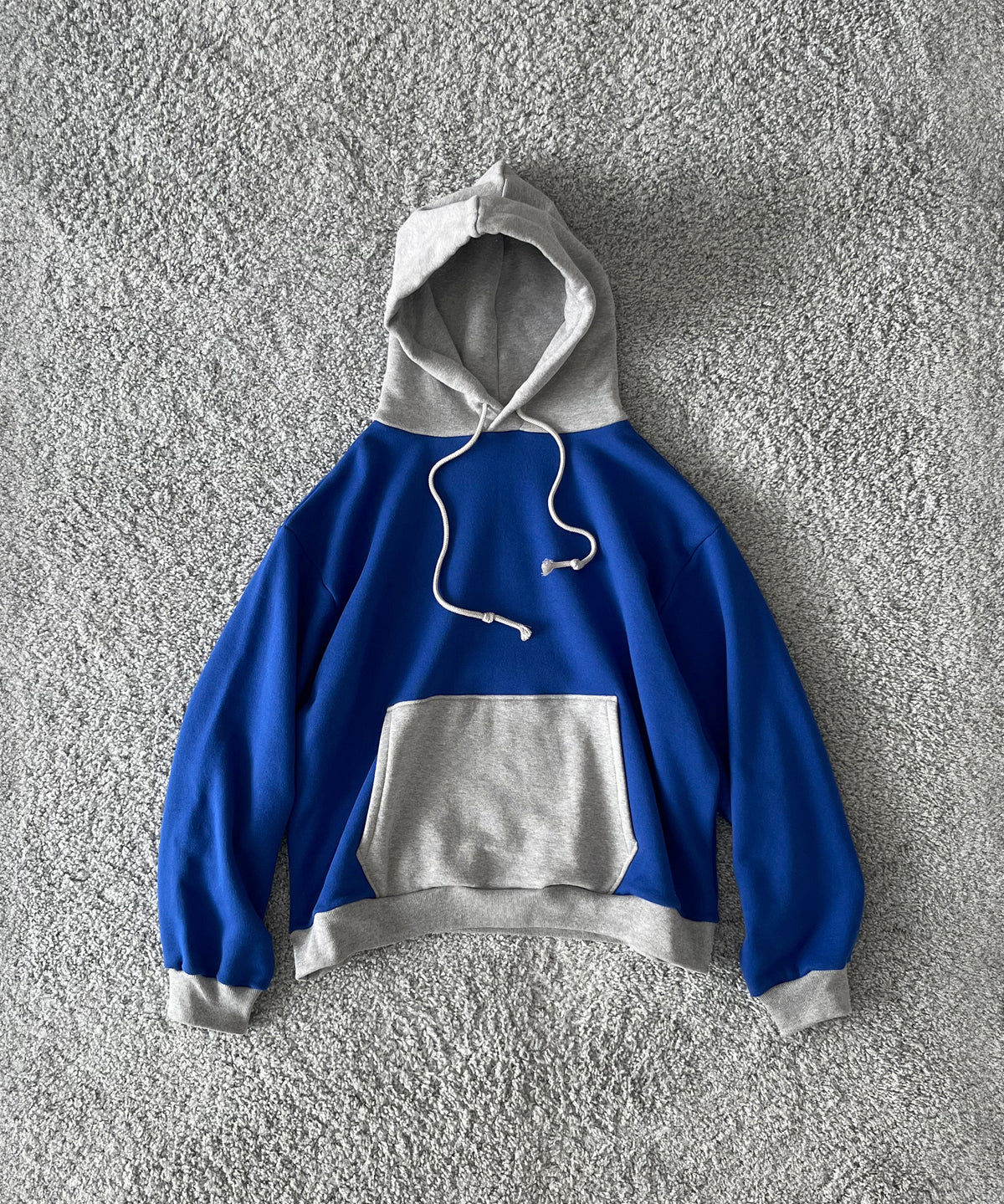 KOOKY ZOO 2Tone hoodie "GREY×RED"