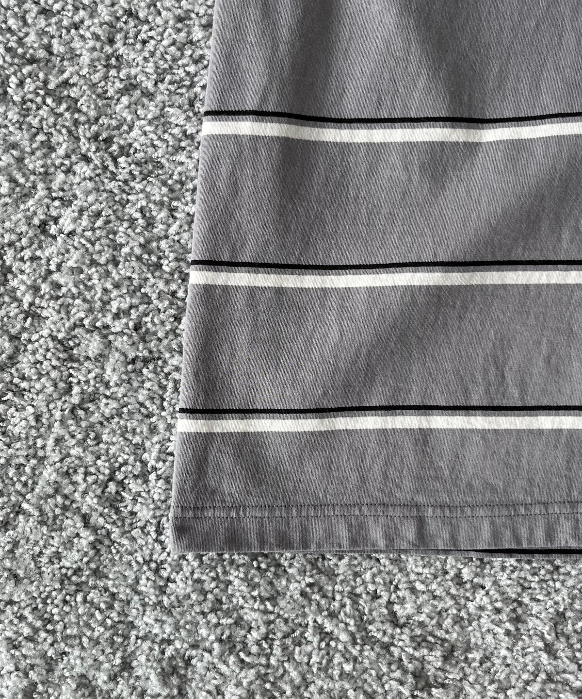 UNUSED Us2599 Long sleeve border t-shirt "GRAY"