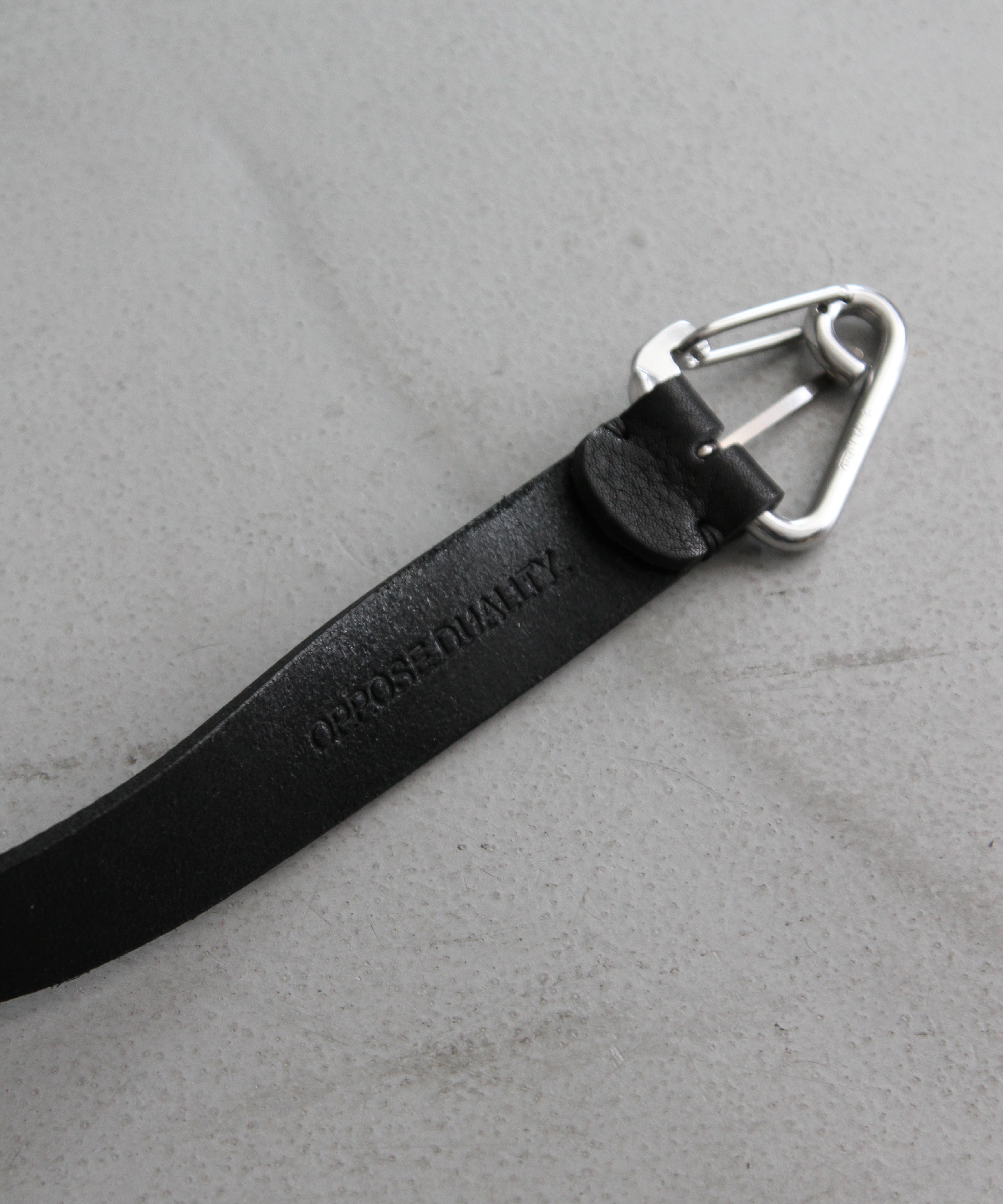 OPPOSE DUALITY Carabiner belt "BLACK"