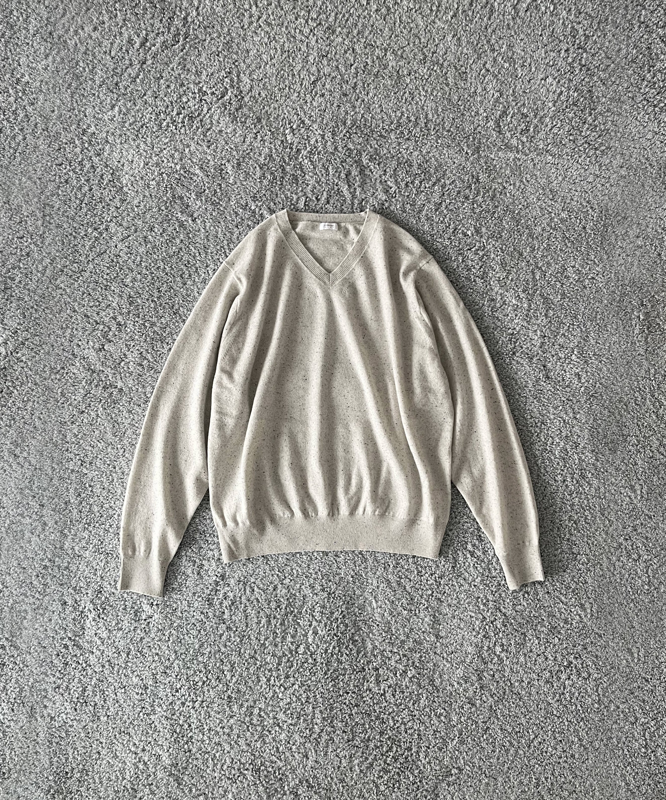 crepuscule L/s v neck "WHITE"