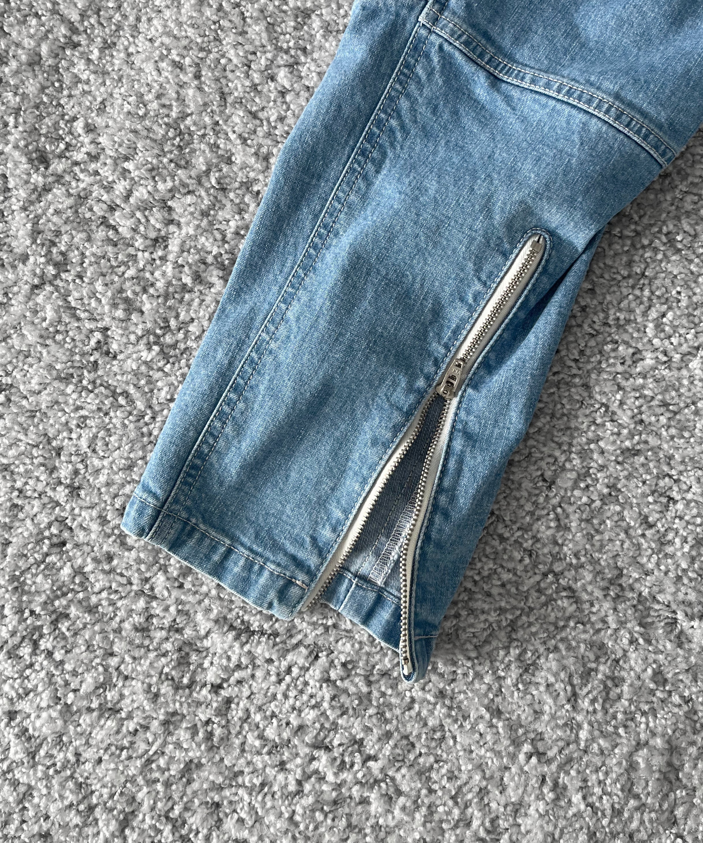 WHOWHAT Puzzle denim jacket "INDIGO FADE"