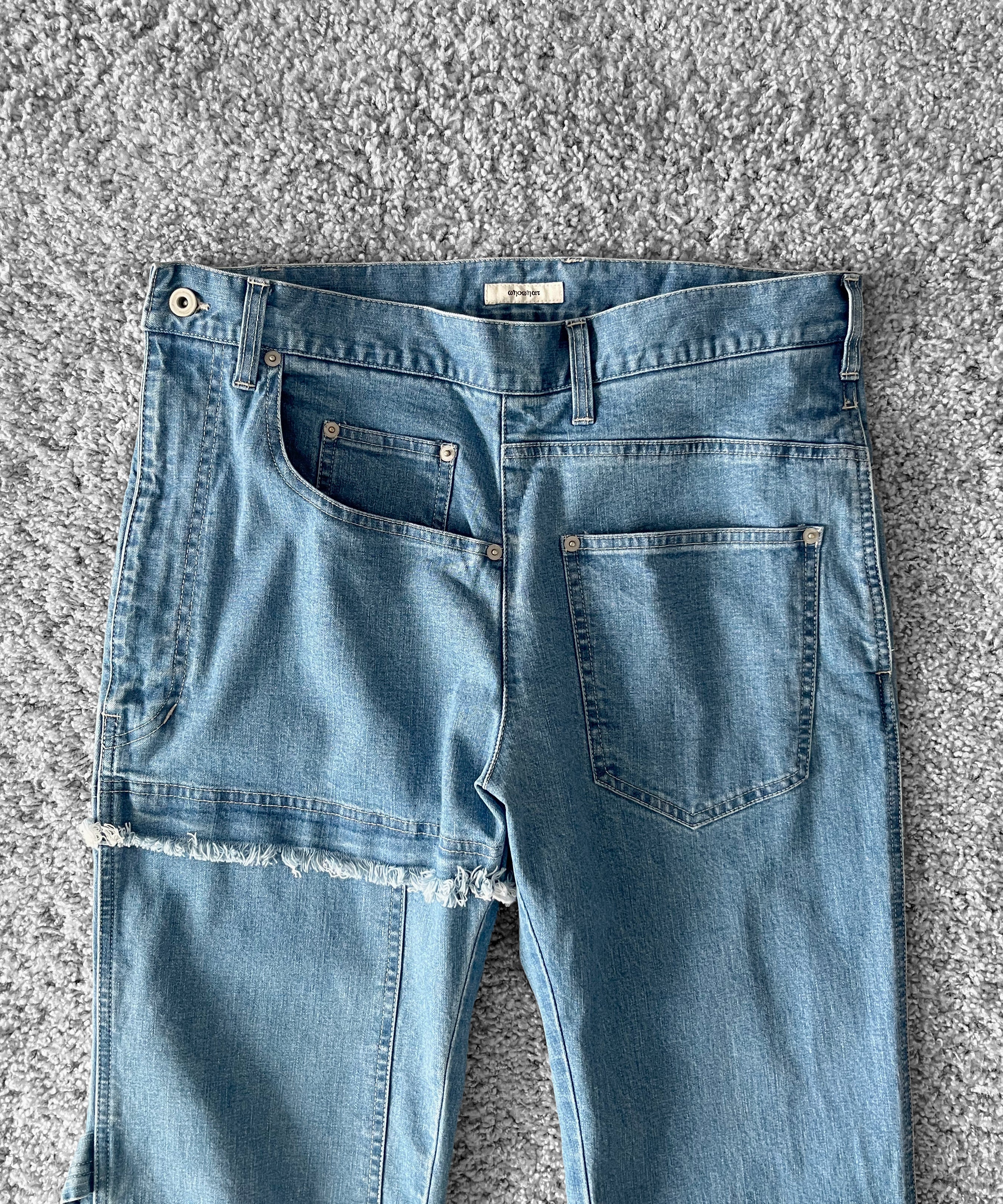 WHOWHAT Puzzle denim pants〈new type〉 "INDIGO FADE"