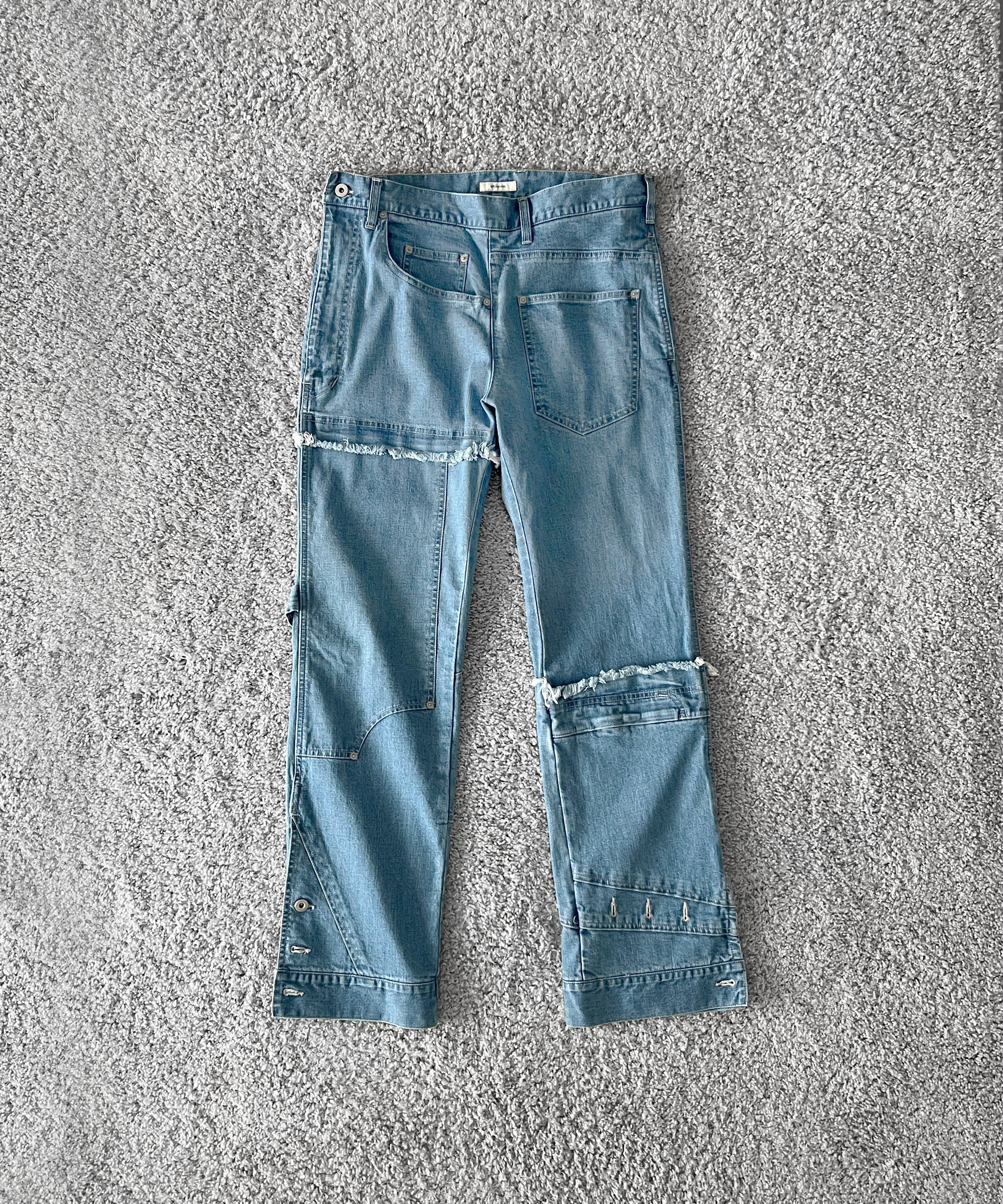WHOWHAT Puzzle denim pants〈new type〉 "INDIGO FADE"
