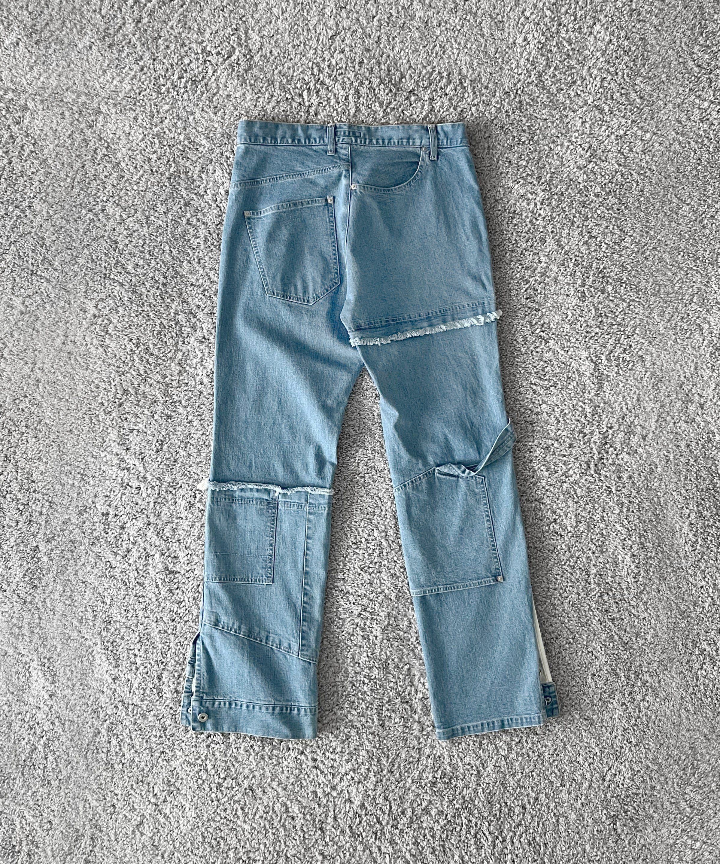 WHOWHAT Puzzle denim pants〈new type〉 "INDIGO FADE"