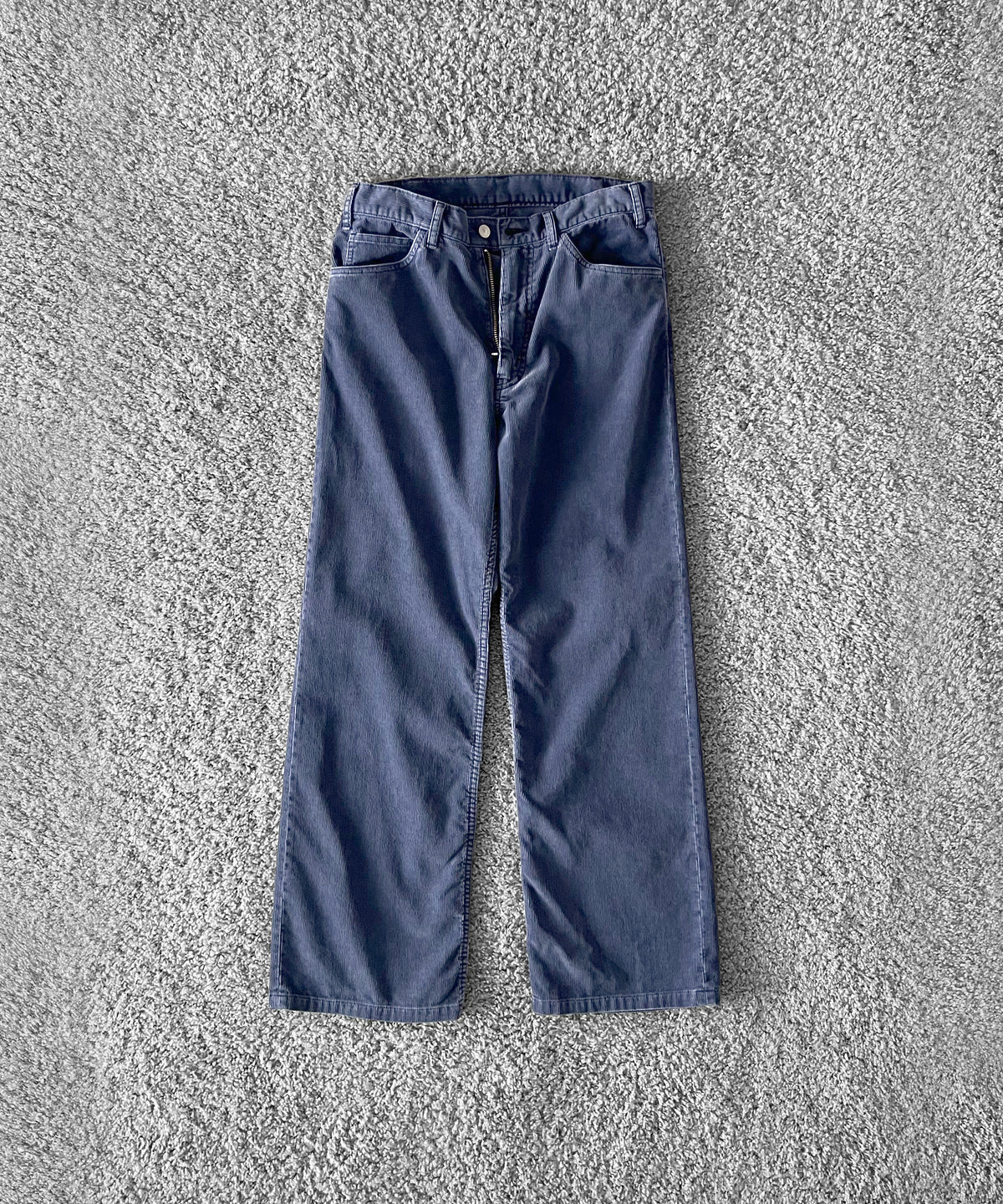 URU Cotton corduroy - 5pocket pants "BLUE"