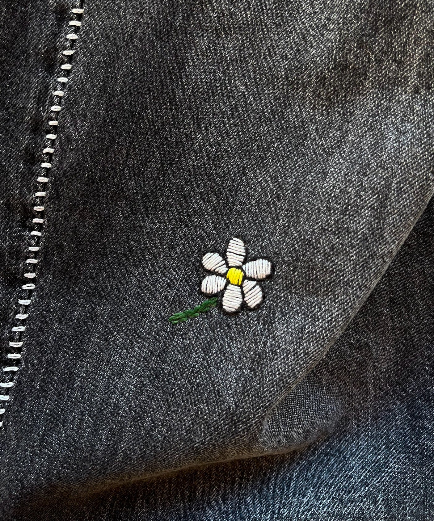 my beautiful landlet Tucked wide denim pants "BLACK"