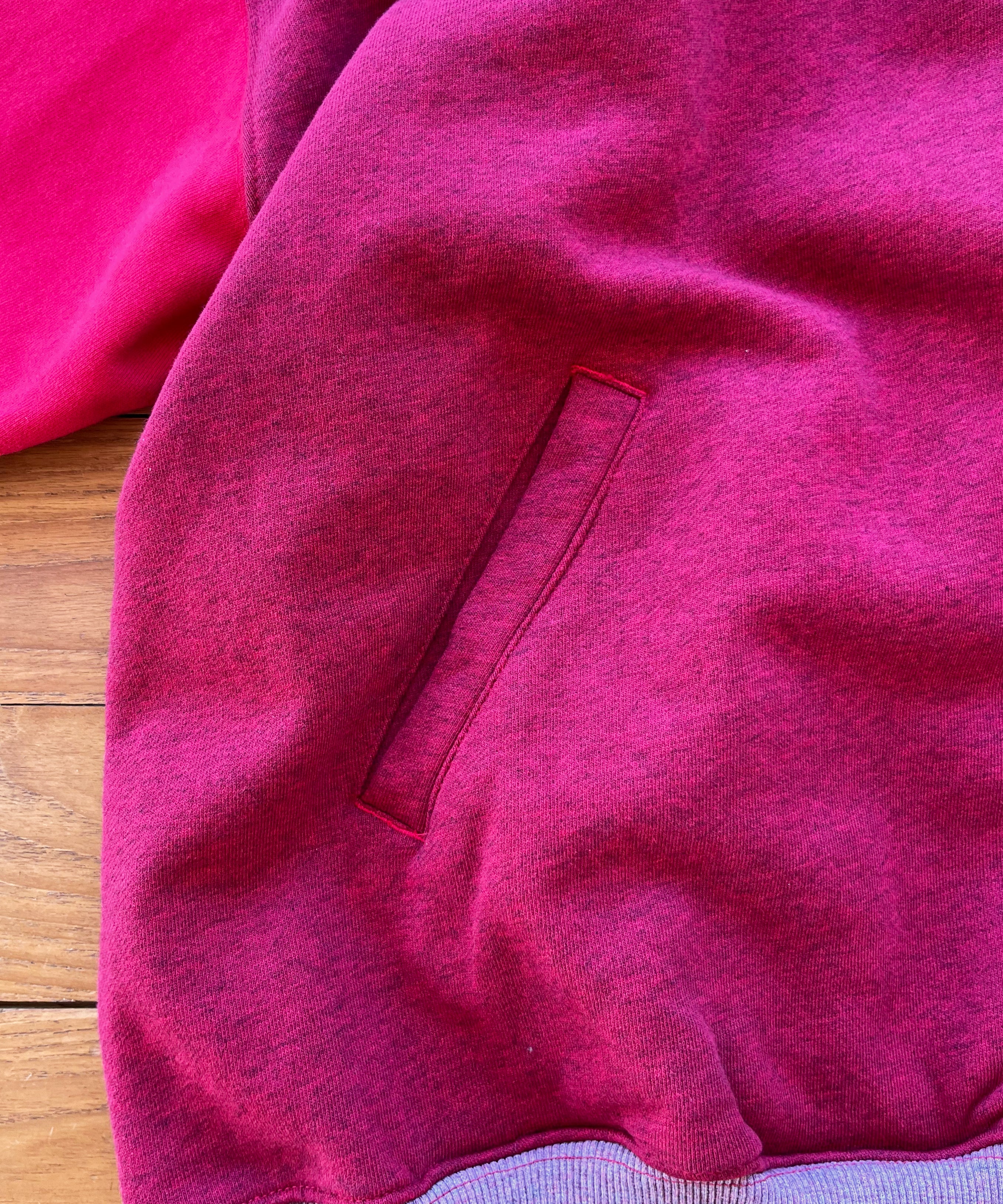PHINGERIN Half-zip collar sweatshirt dyed heather "B:RED"
