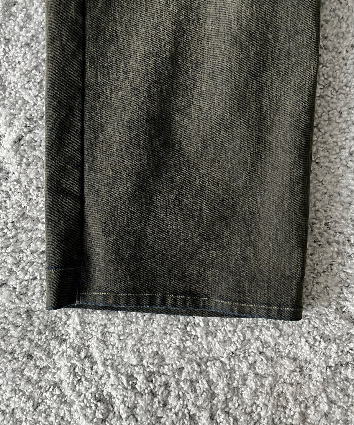 VOAAOV Flocky denim pant “OLIVE"