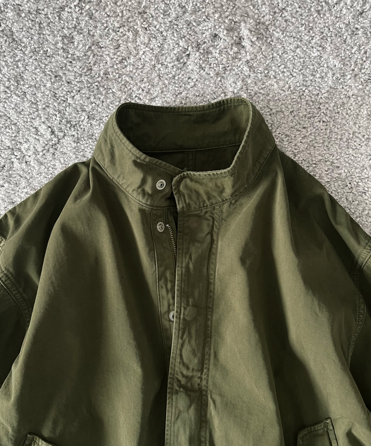 URU Organic compact chino - m-51 short blouson "D.KHAKI"