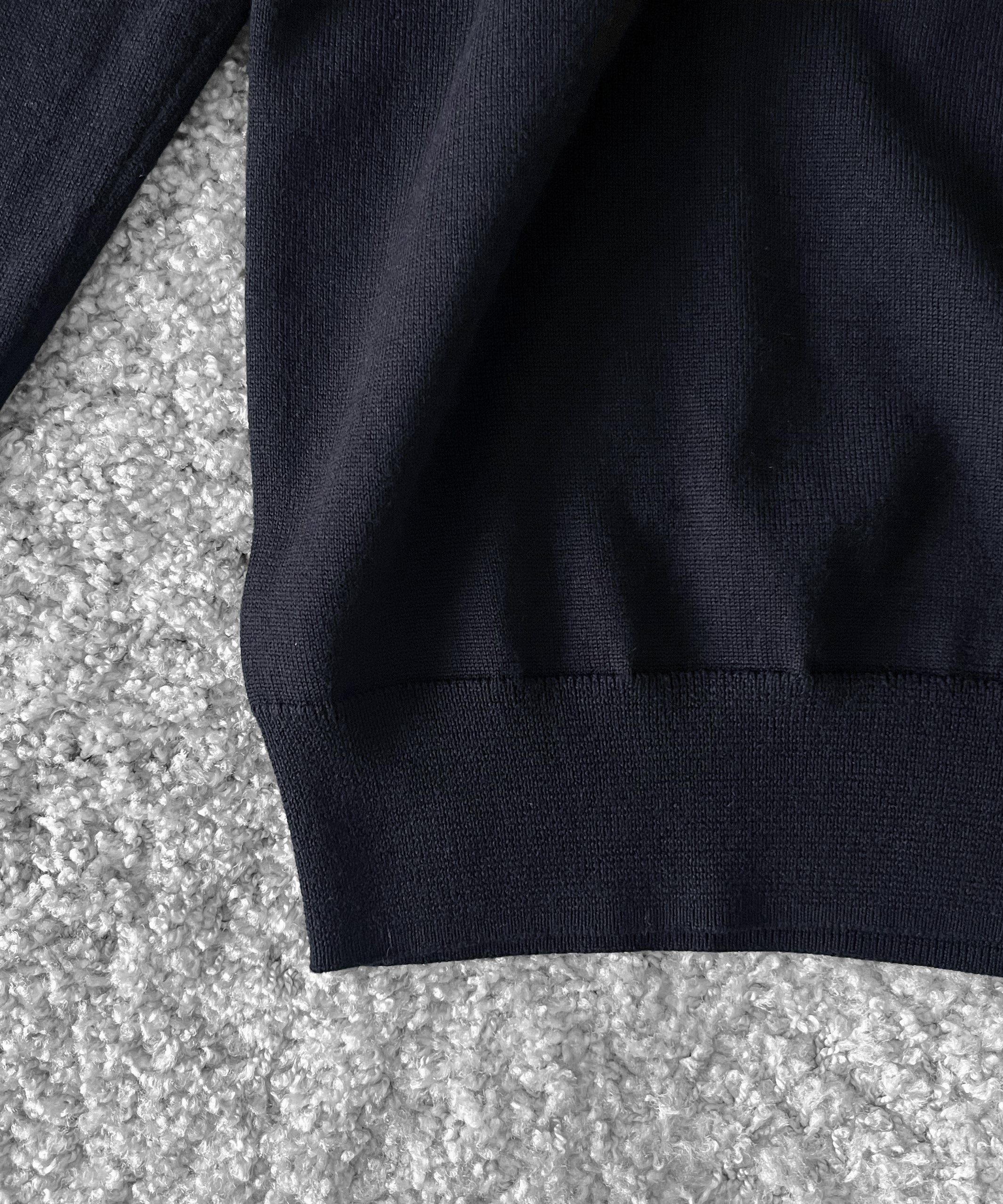 FRED PERRY Classic knitted shirt ls “NAVY”
