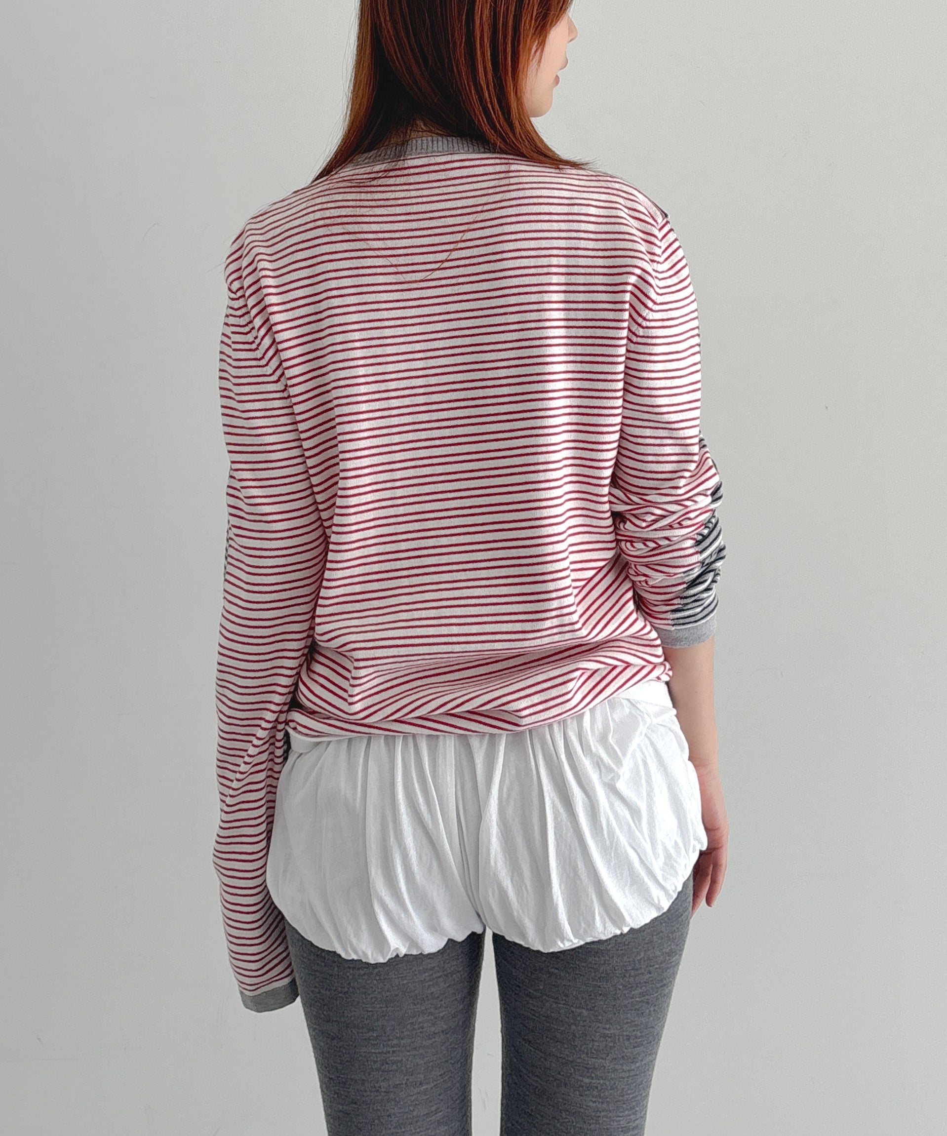 Gimaguas Pablo stripes jumper "GREY-PINK"
