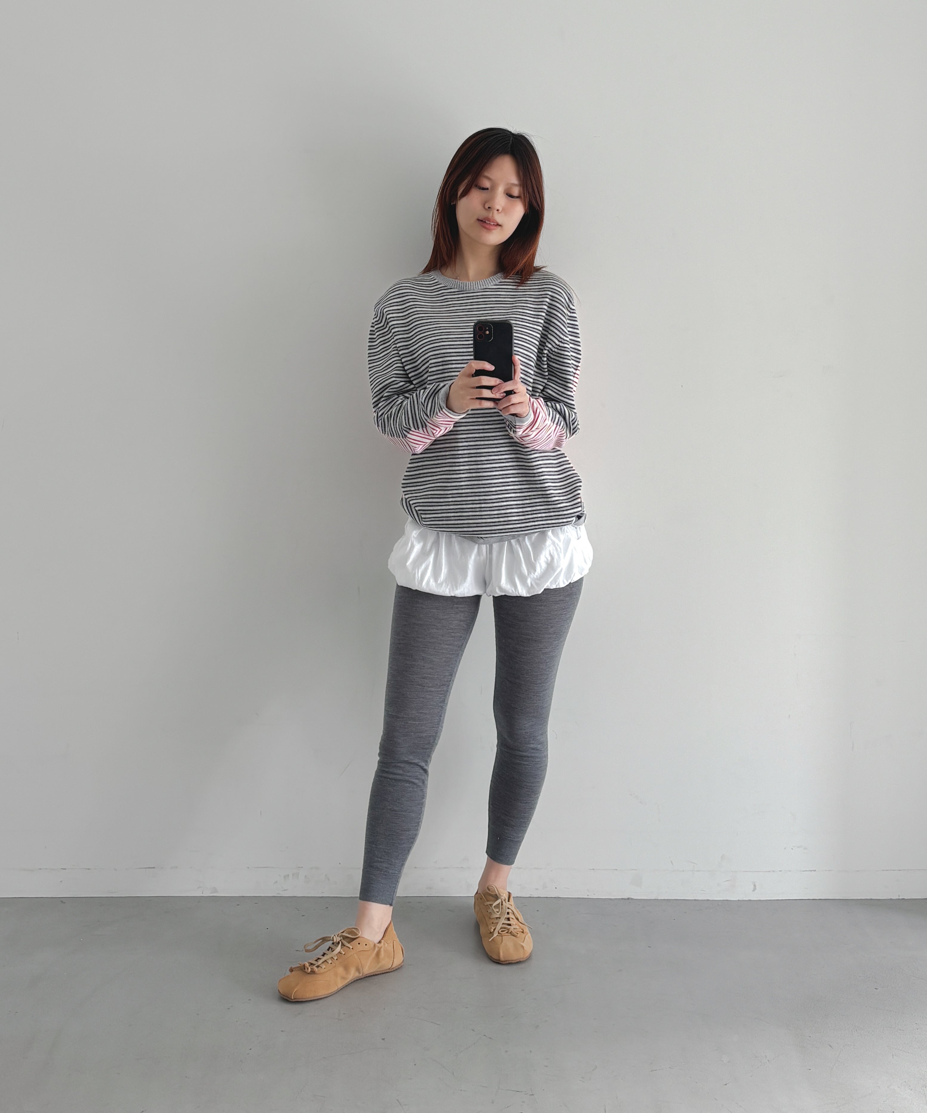 Gimaguas Pablo stripes jumper "GREY-PINK"