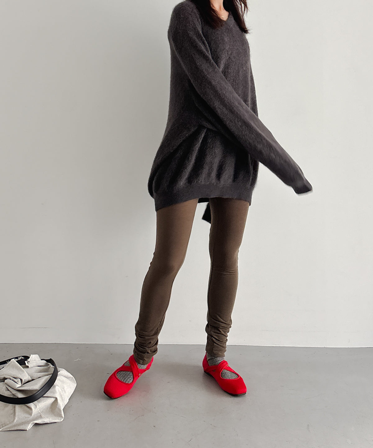 ULIKASANCTUS Panneled leggins "DEEP OLIVE"