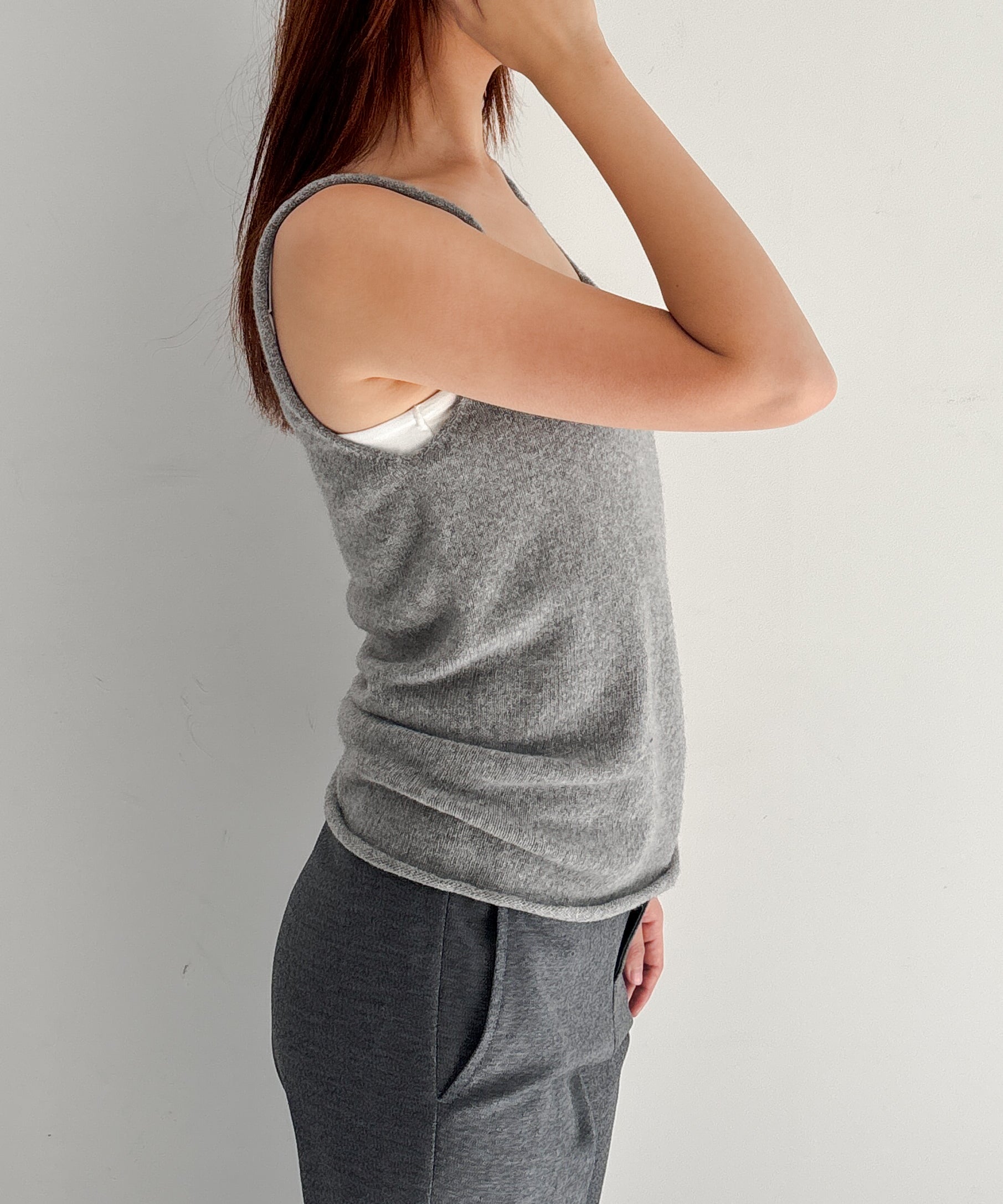Baserange Rim Tank "GREY MELANGE"