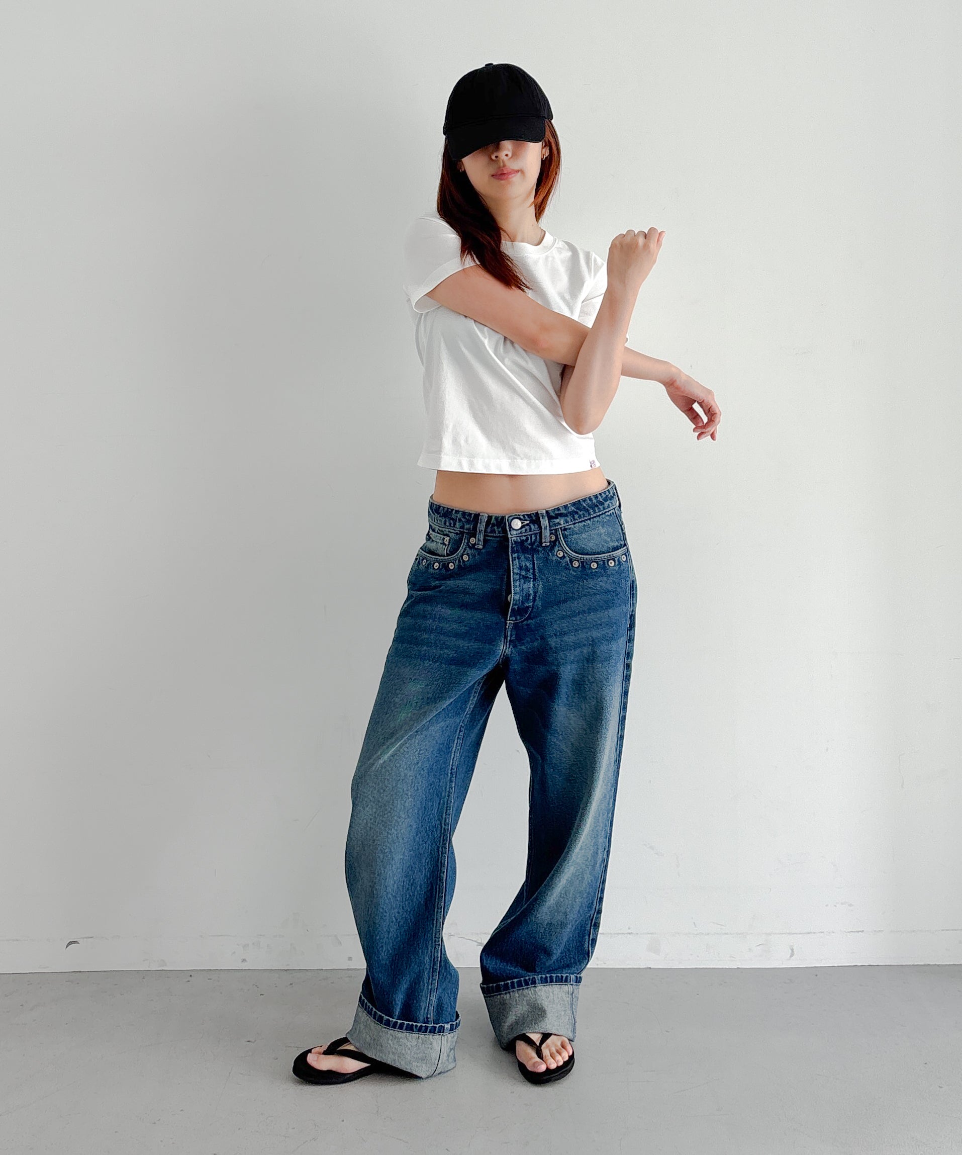 FAX COPY EXPRESS Vintage label fitted tee "WHITE"