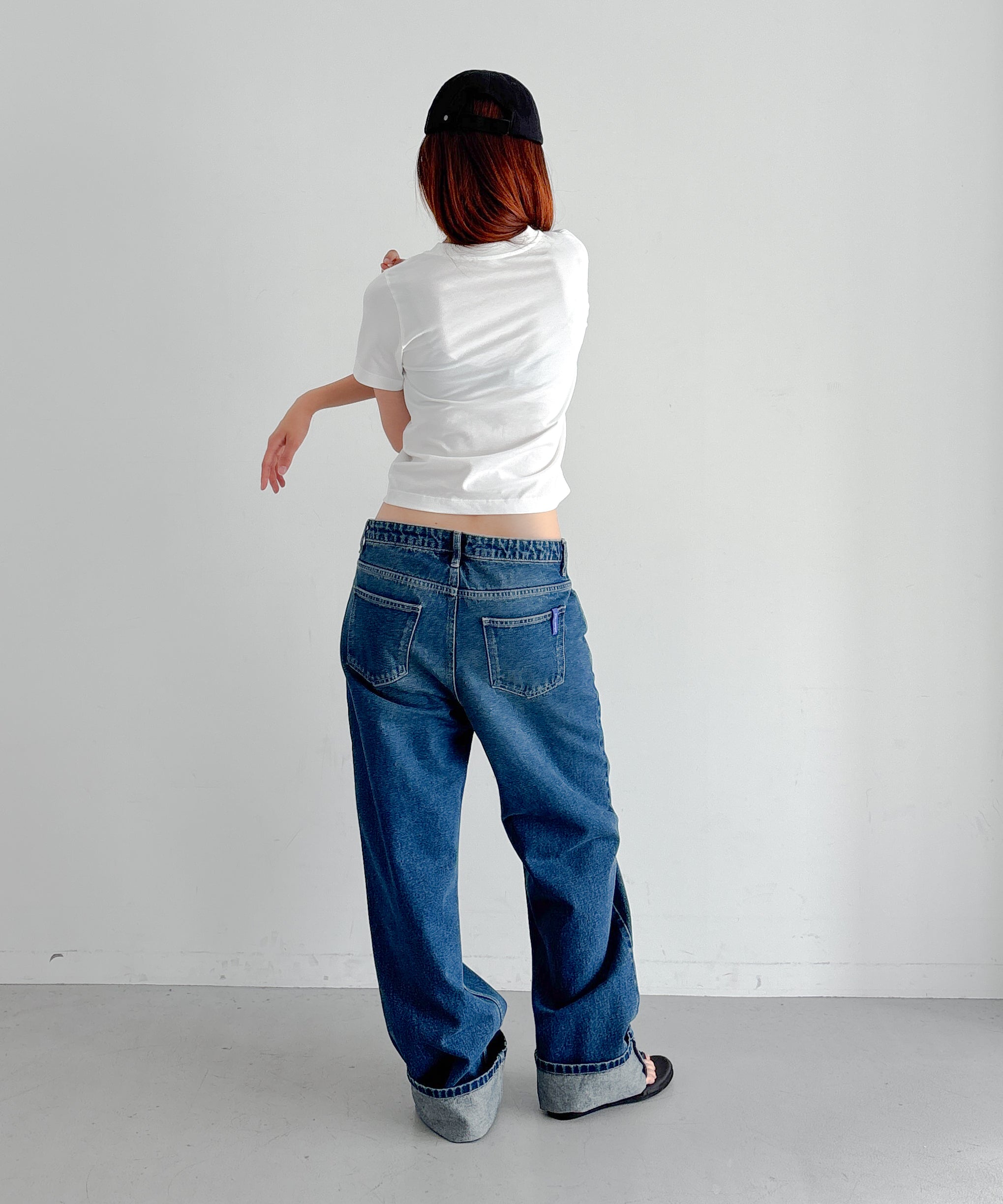 FAX COPY EXPRESS Vintage label fitted tee "WHITE"