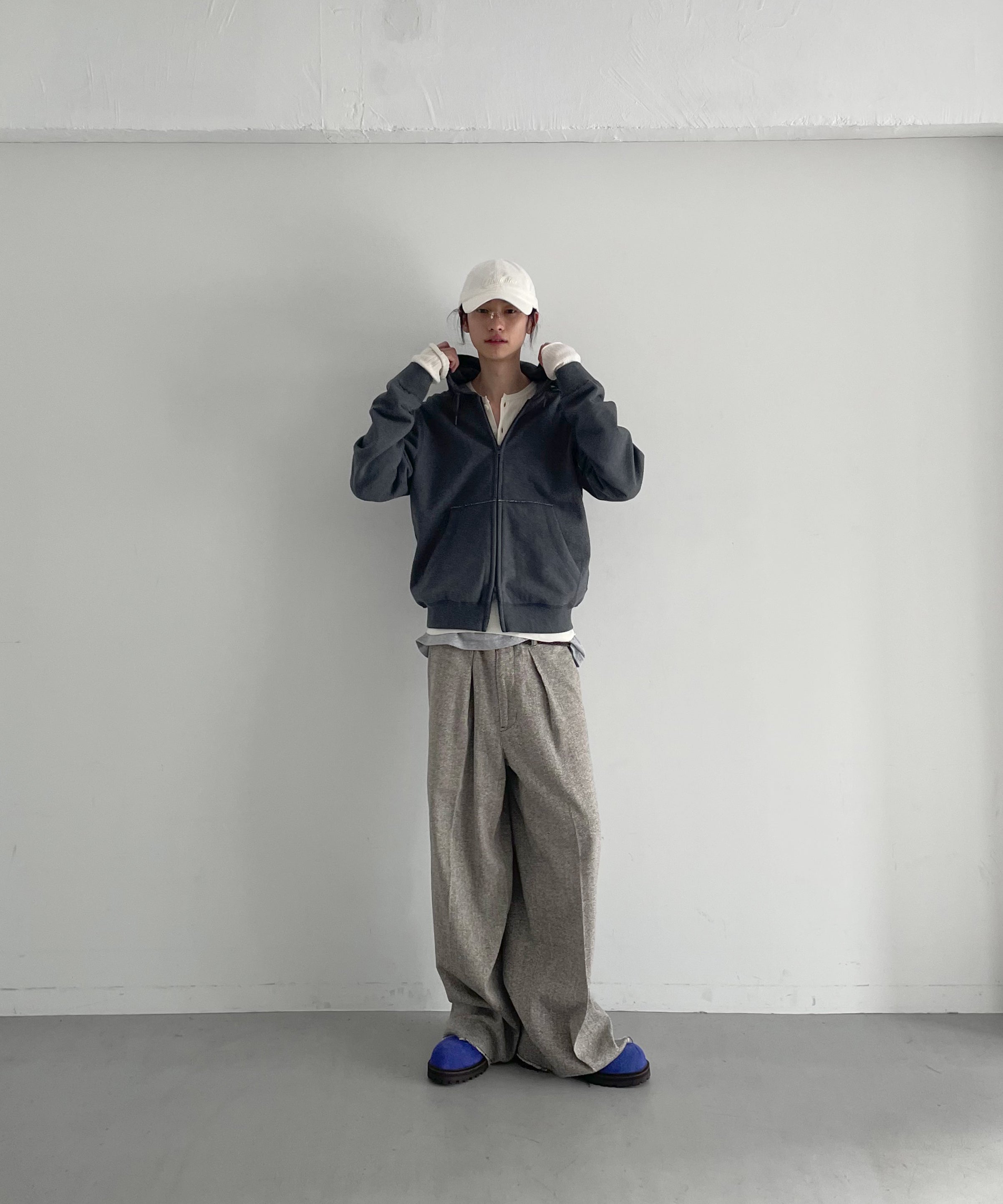 KAIKO Double zip parka "CHARCOAL TOP GRAY"