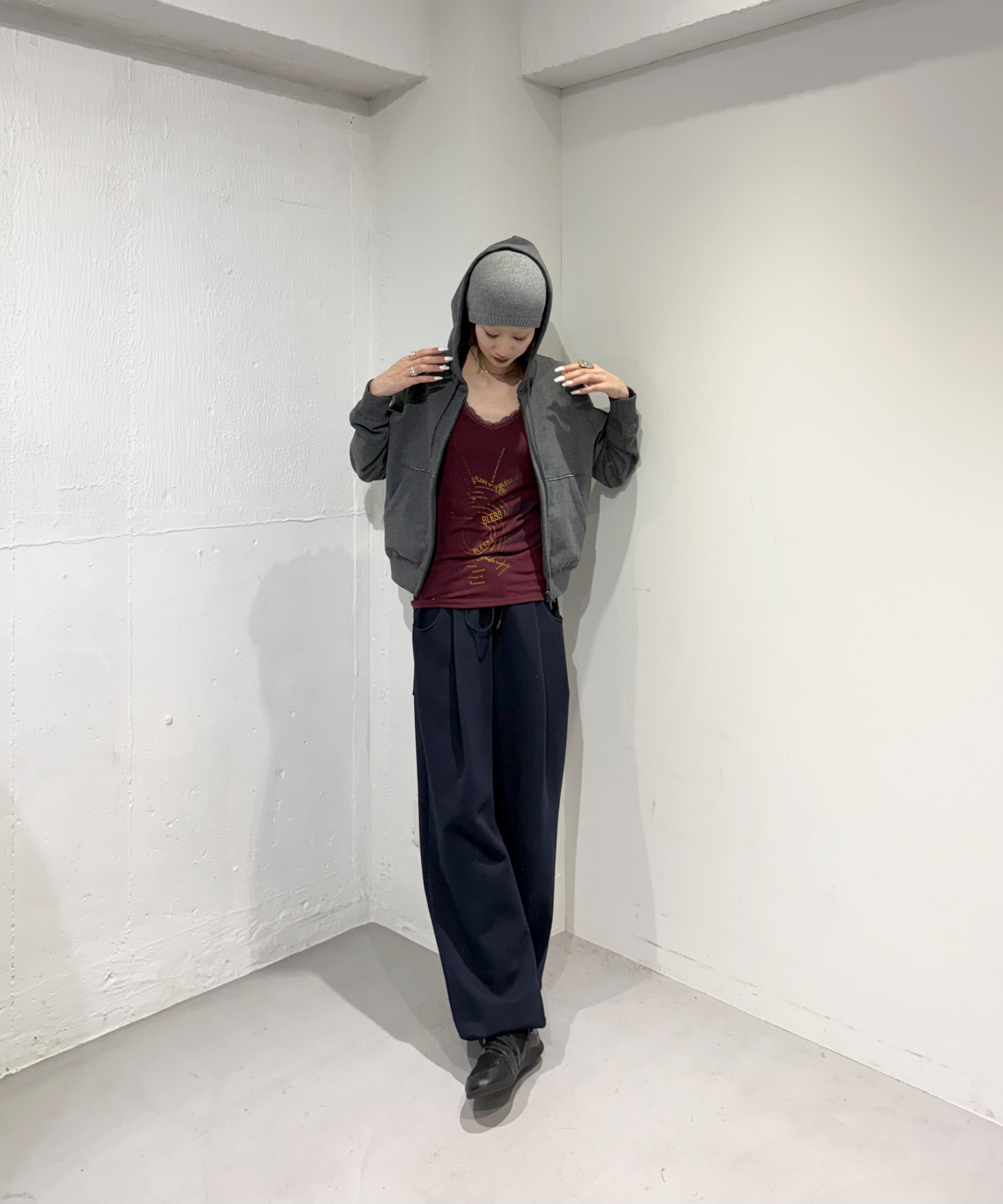 KAIKO Double zip parka "CHARCOAL TOP GRAY"