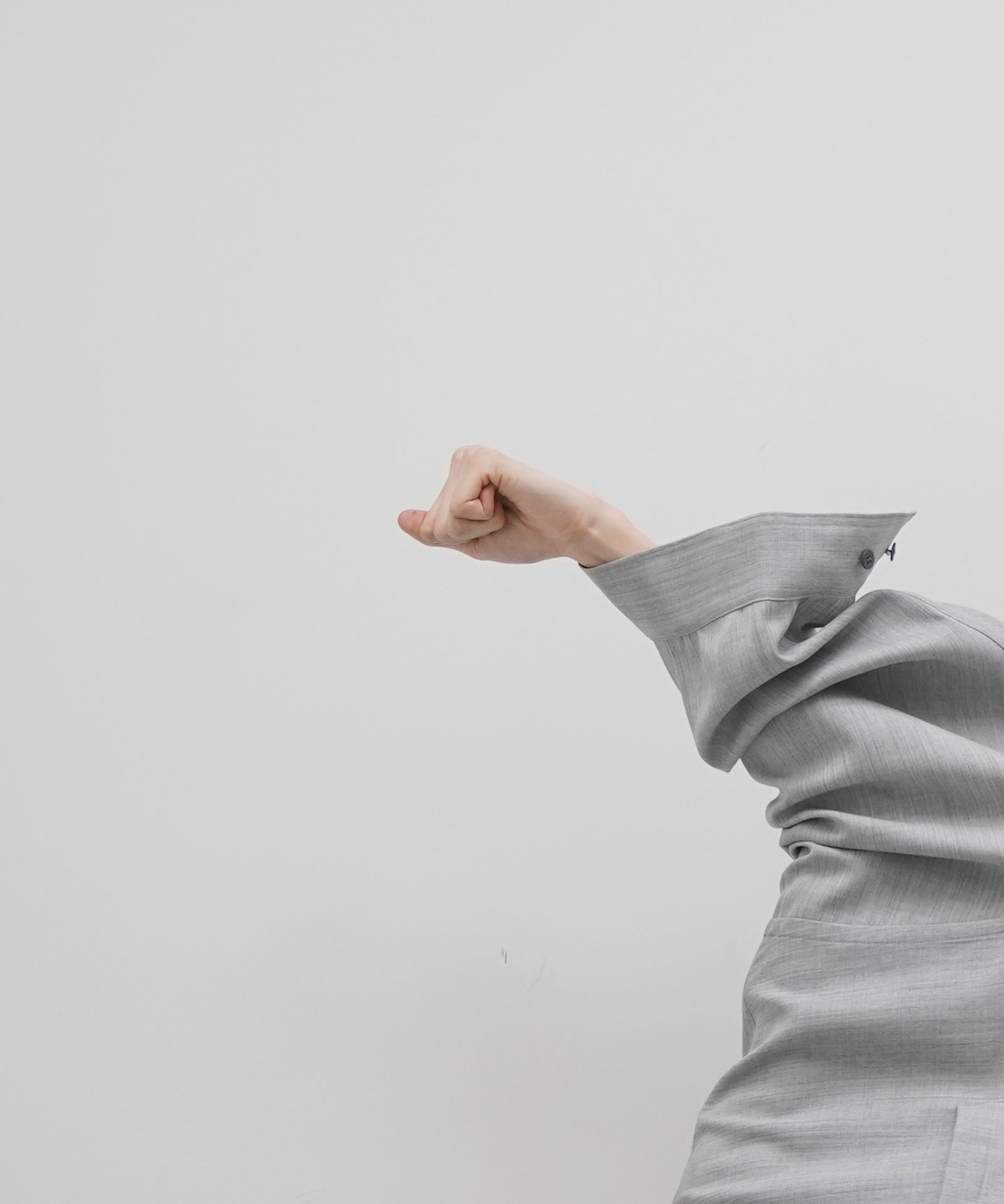 【EXCLUSIVE】WHOWHAT 5x shirt〈short length〉"LIGHT GRAY"