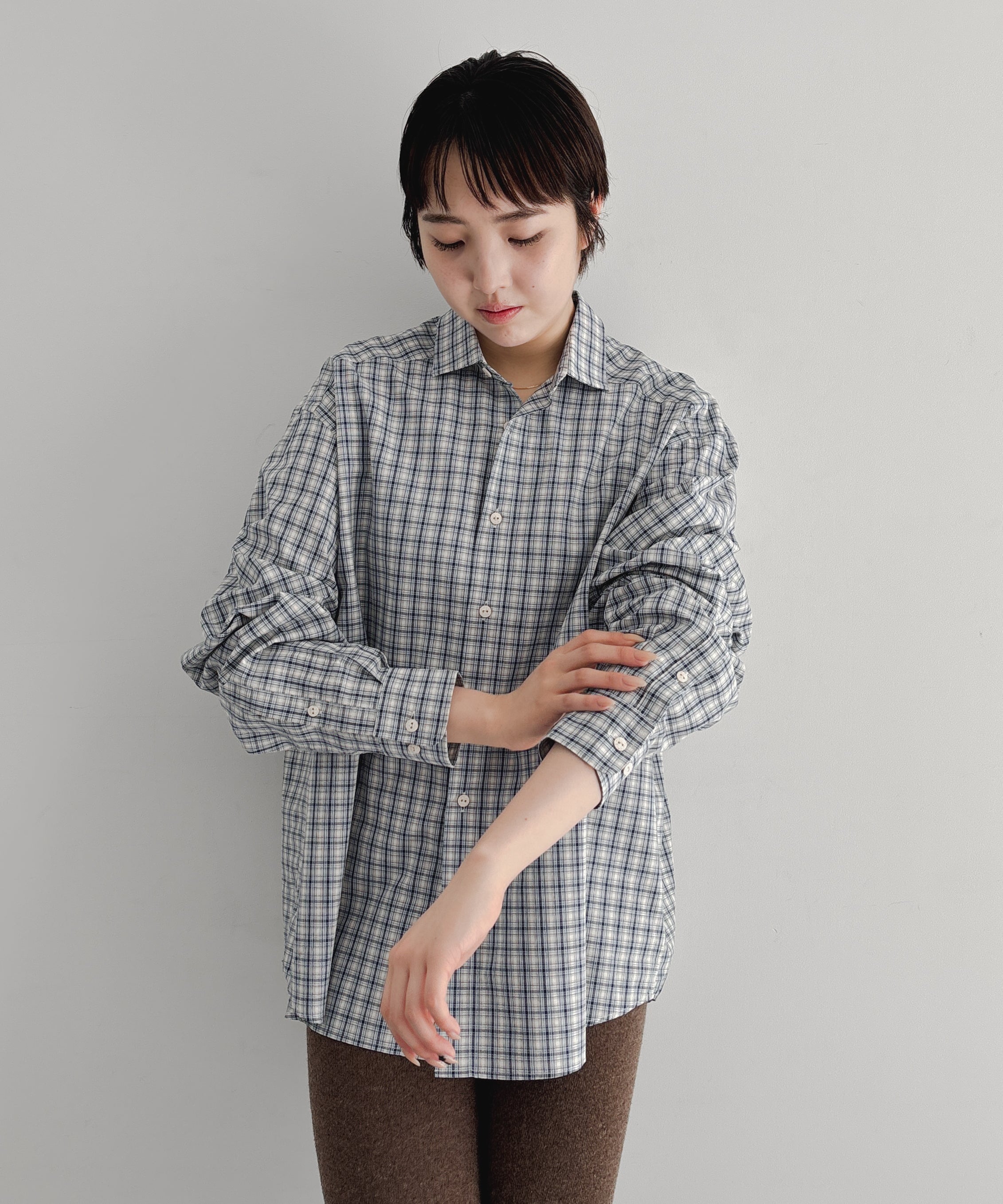 Baserange Claude shirt "BLUECHECK"
