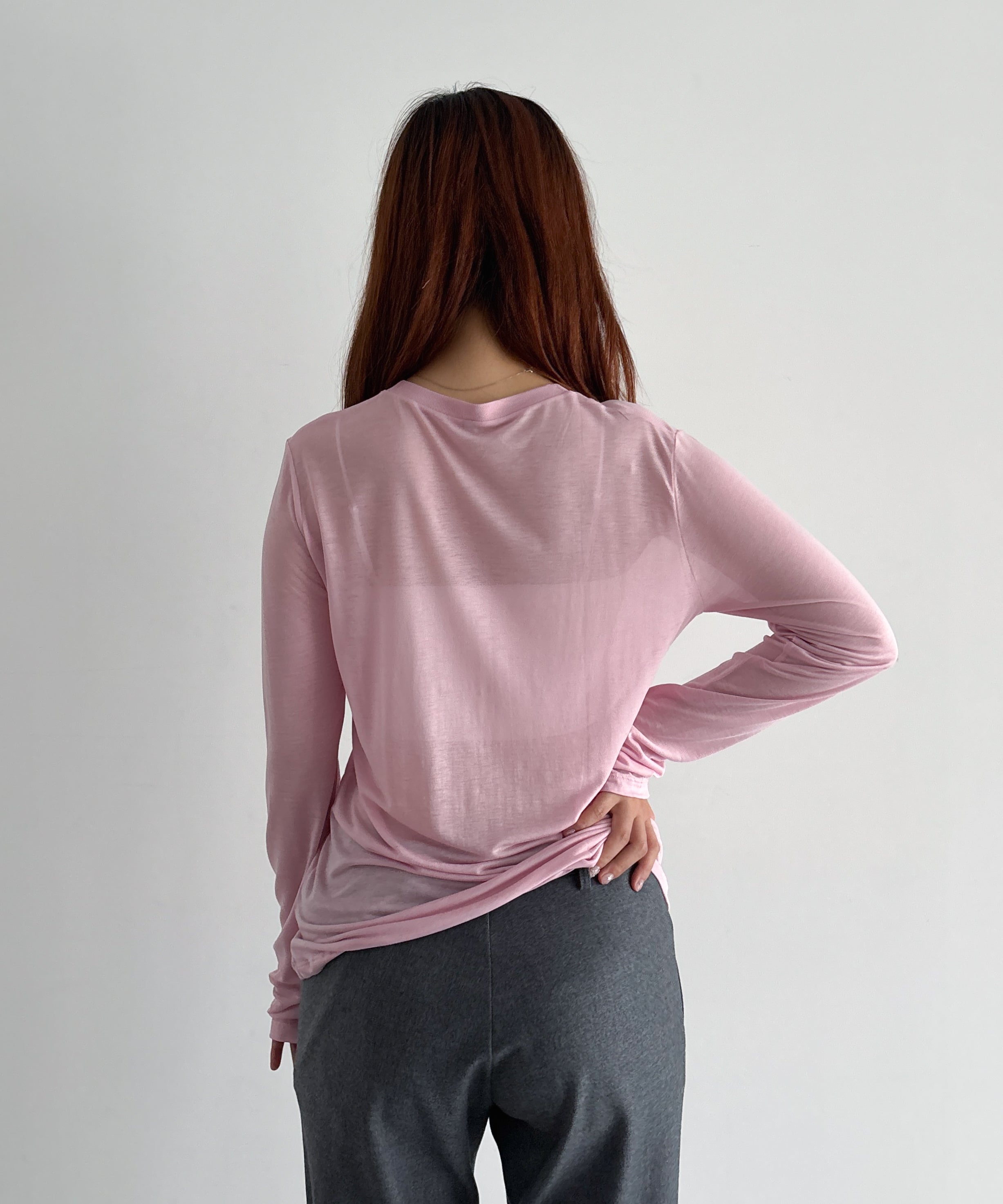 Baserange Long sleeve tee "DORO PINK"