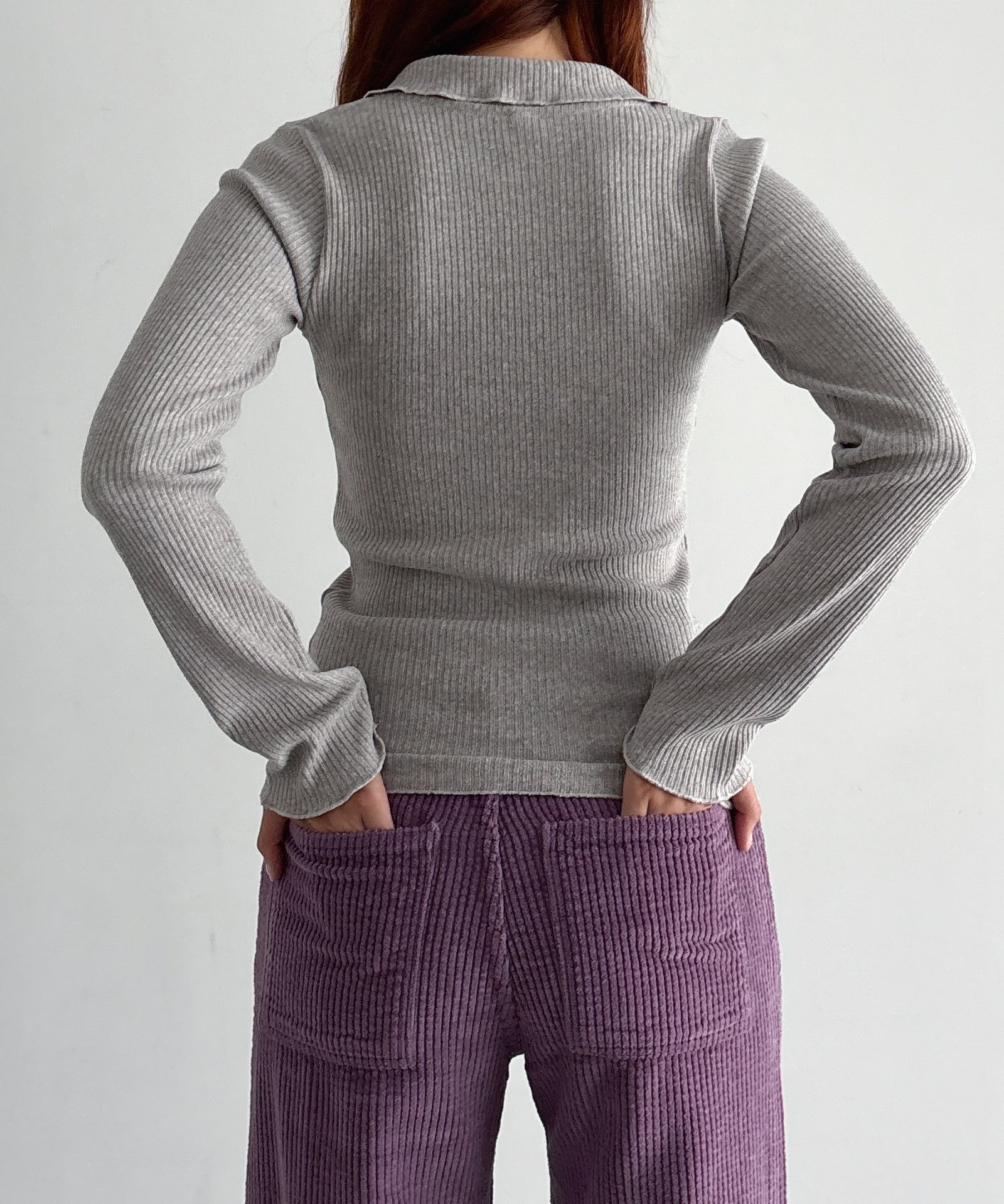 Baserange Tajo wide pants women "CUE PURPLE"