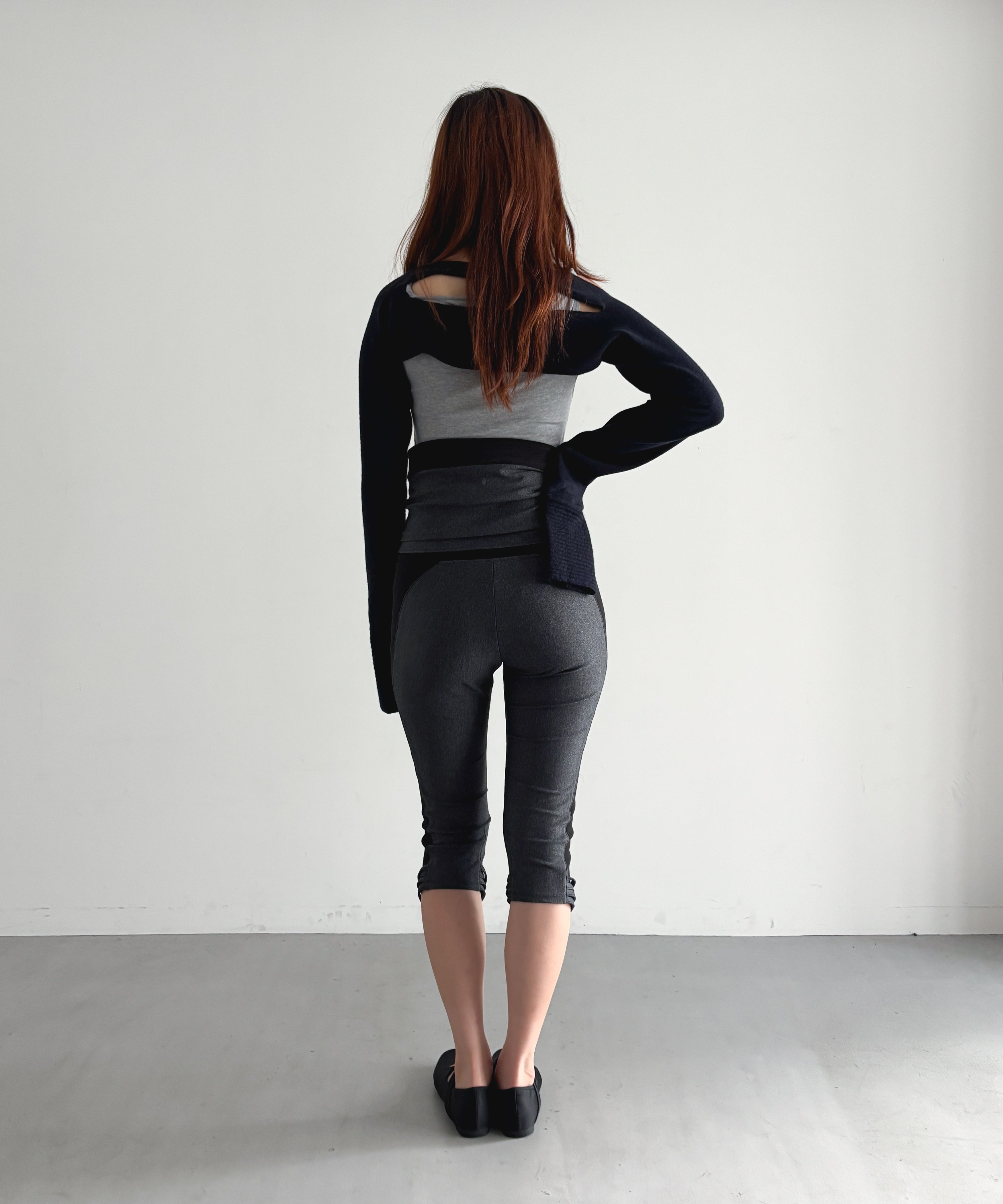 ULIKASANCTUS Corset leggings "CHARCOAL"