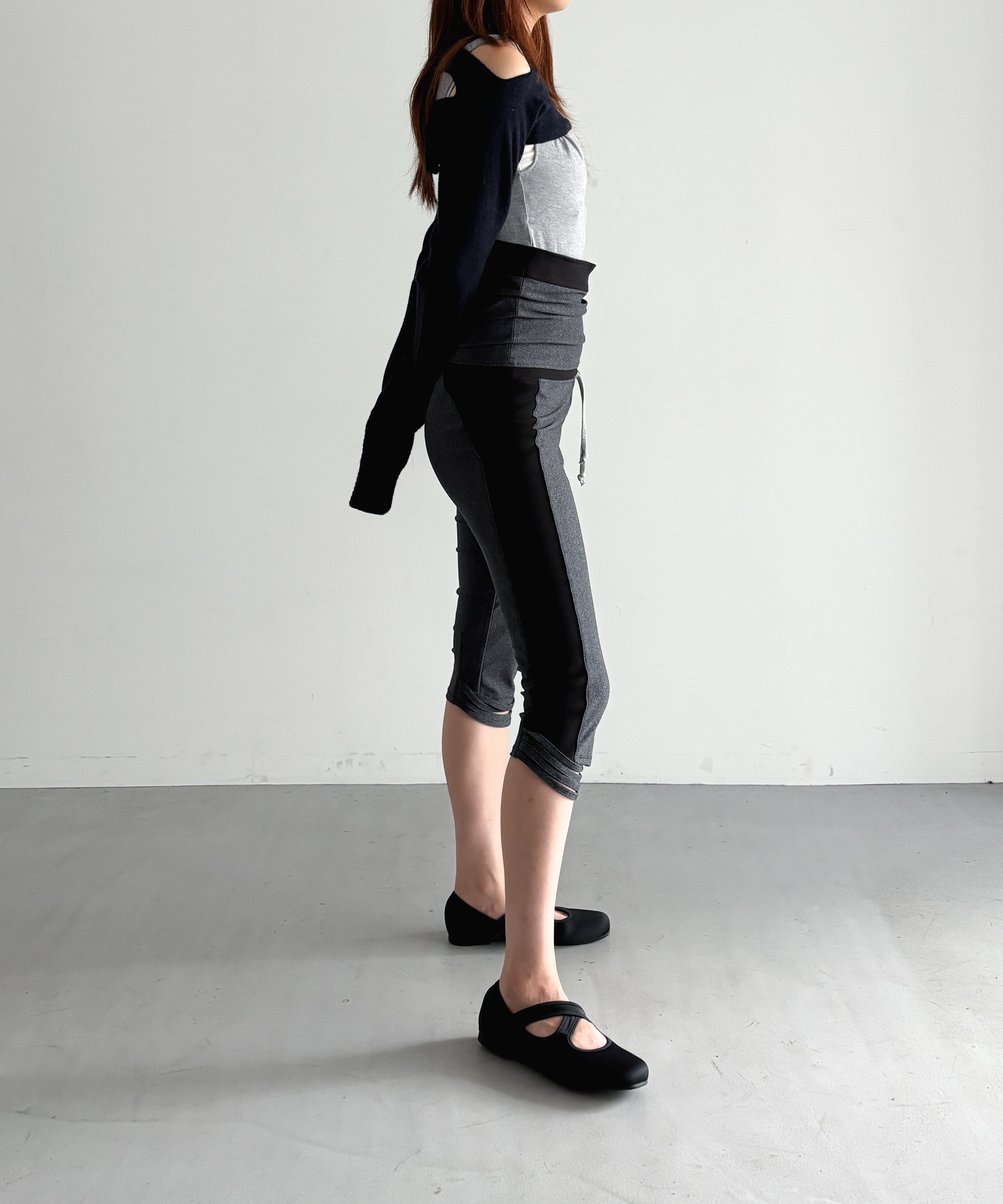 ULIKASANCTUS Corset leggings "CHARCOAL"