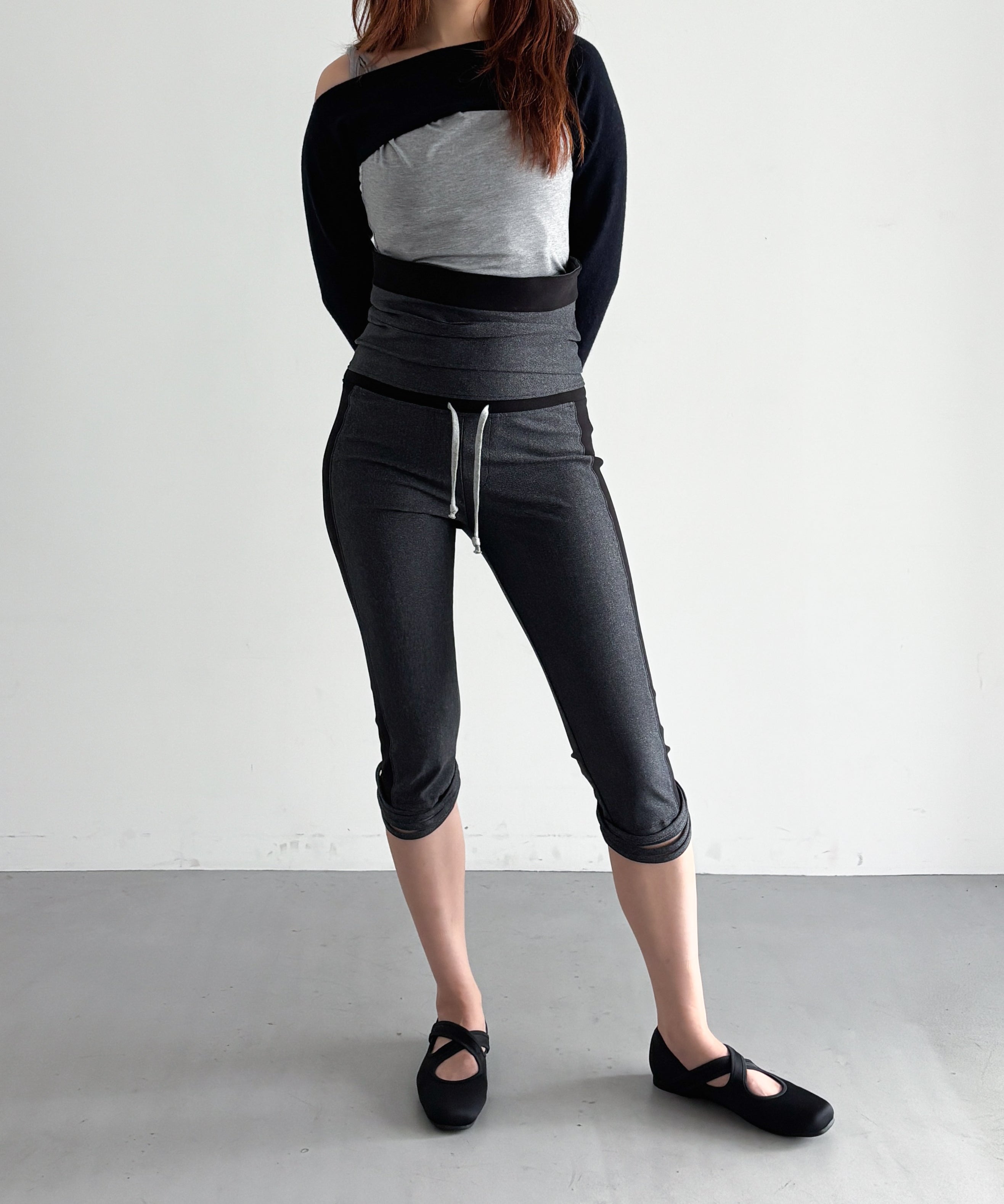 ULIKASANCTUS Corset leggings "CHARCOAL"
