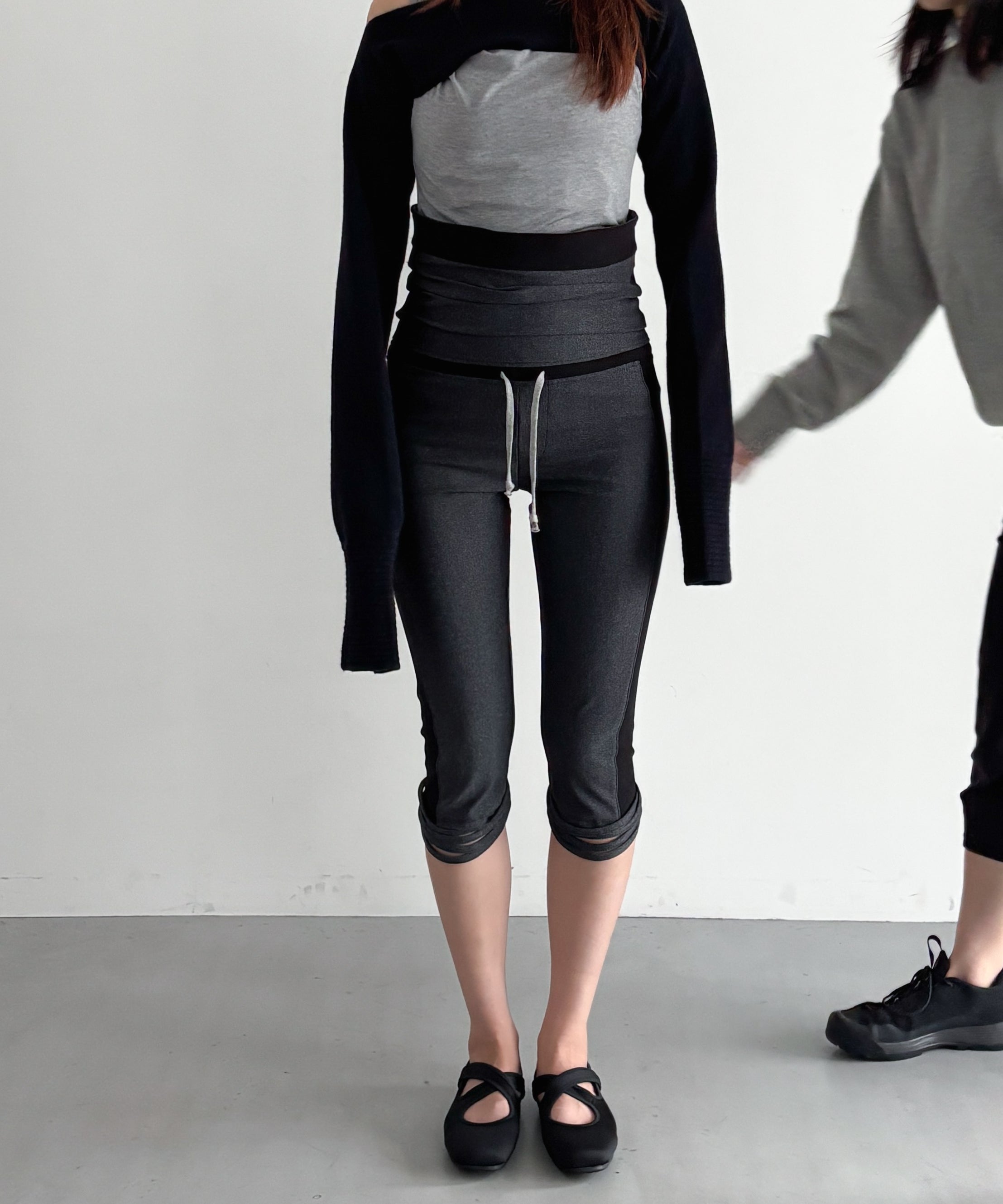 ULIKASANCTUS Corset leggings "CHARCOAL"