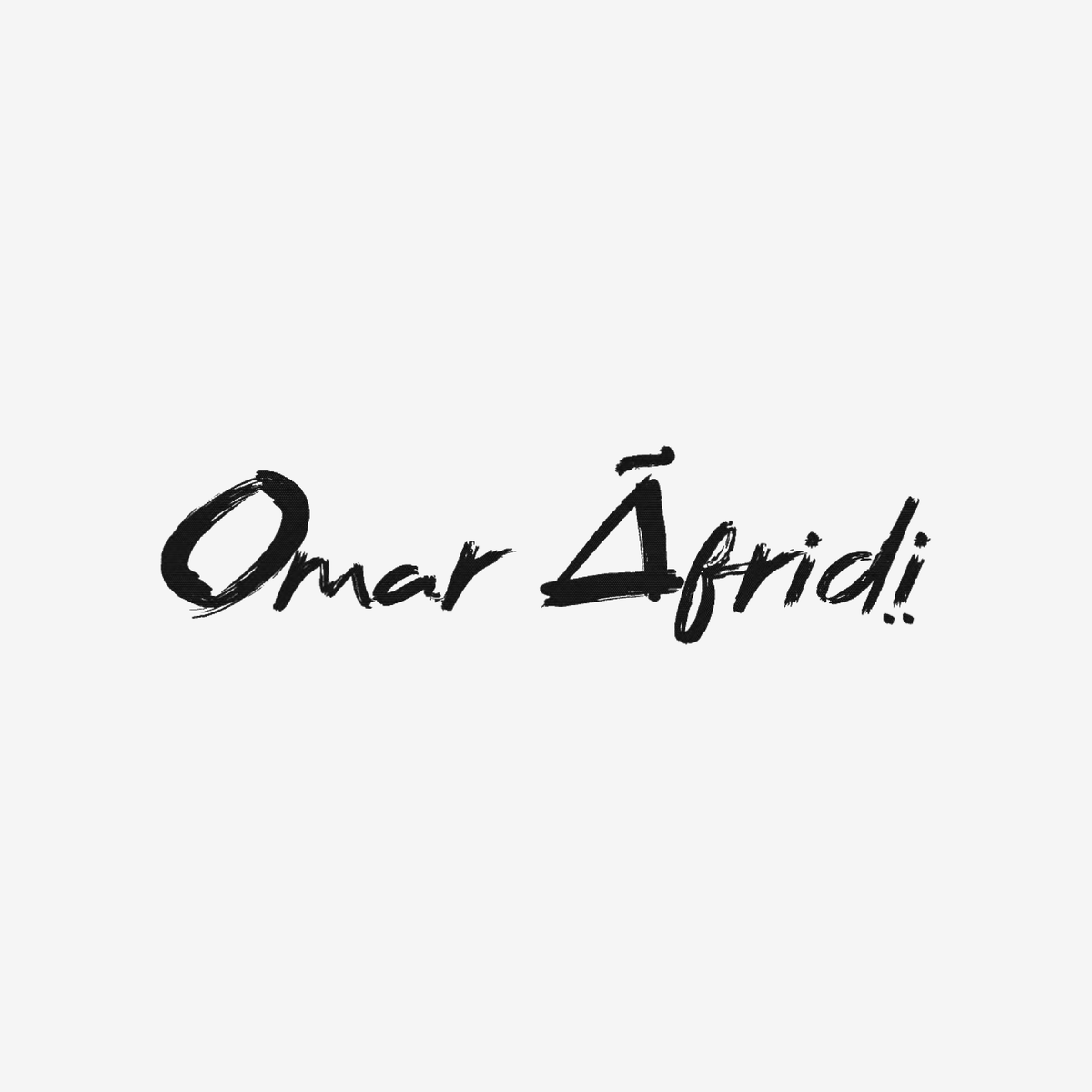 Omar Afridi【オマールアフリディ】｜O WEB STORE