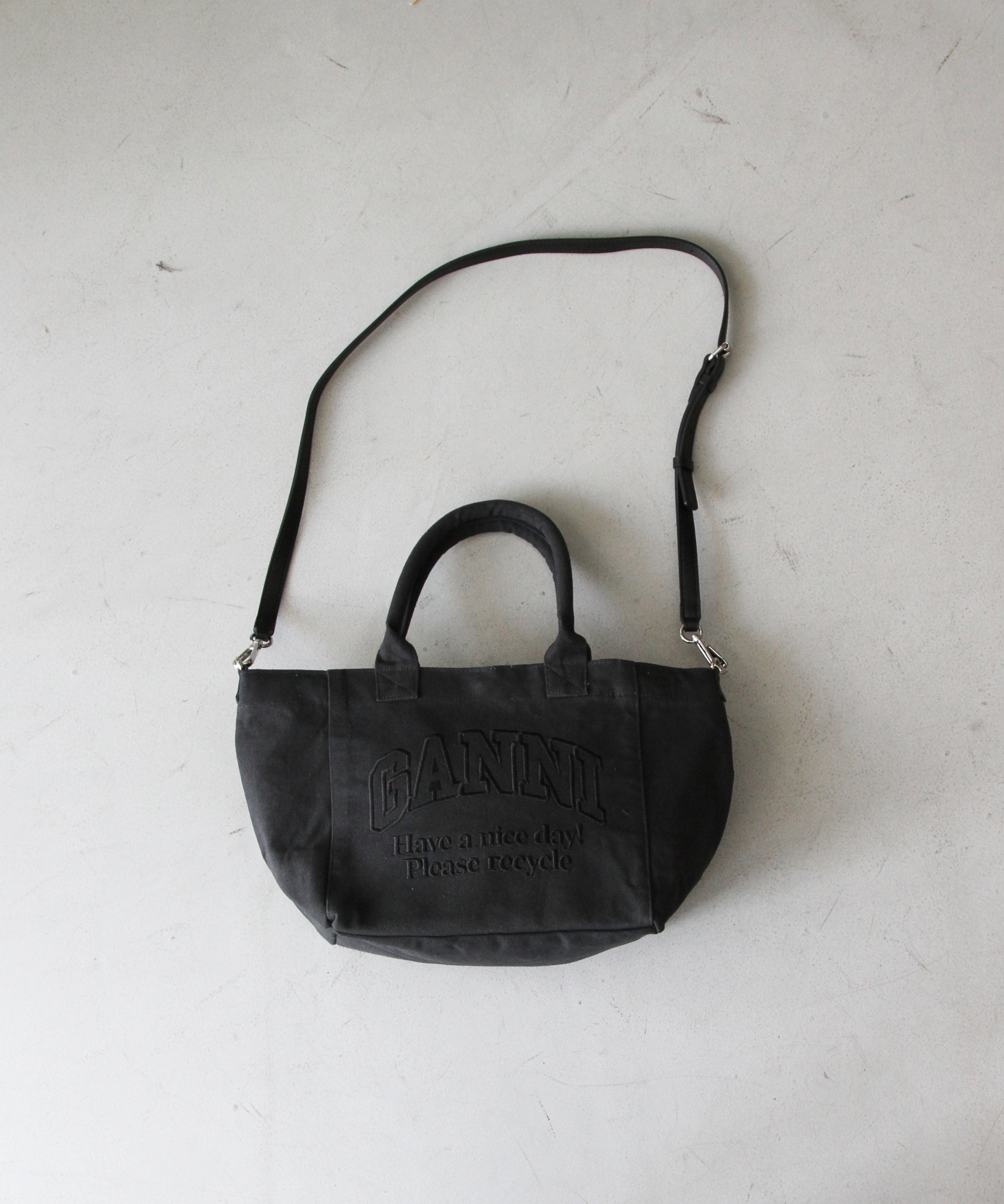 GANNI Small Easy Shopper "BLACK"