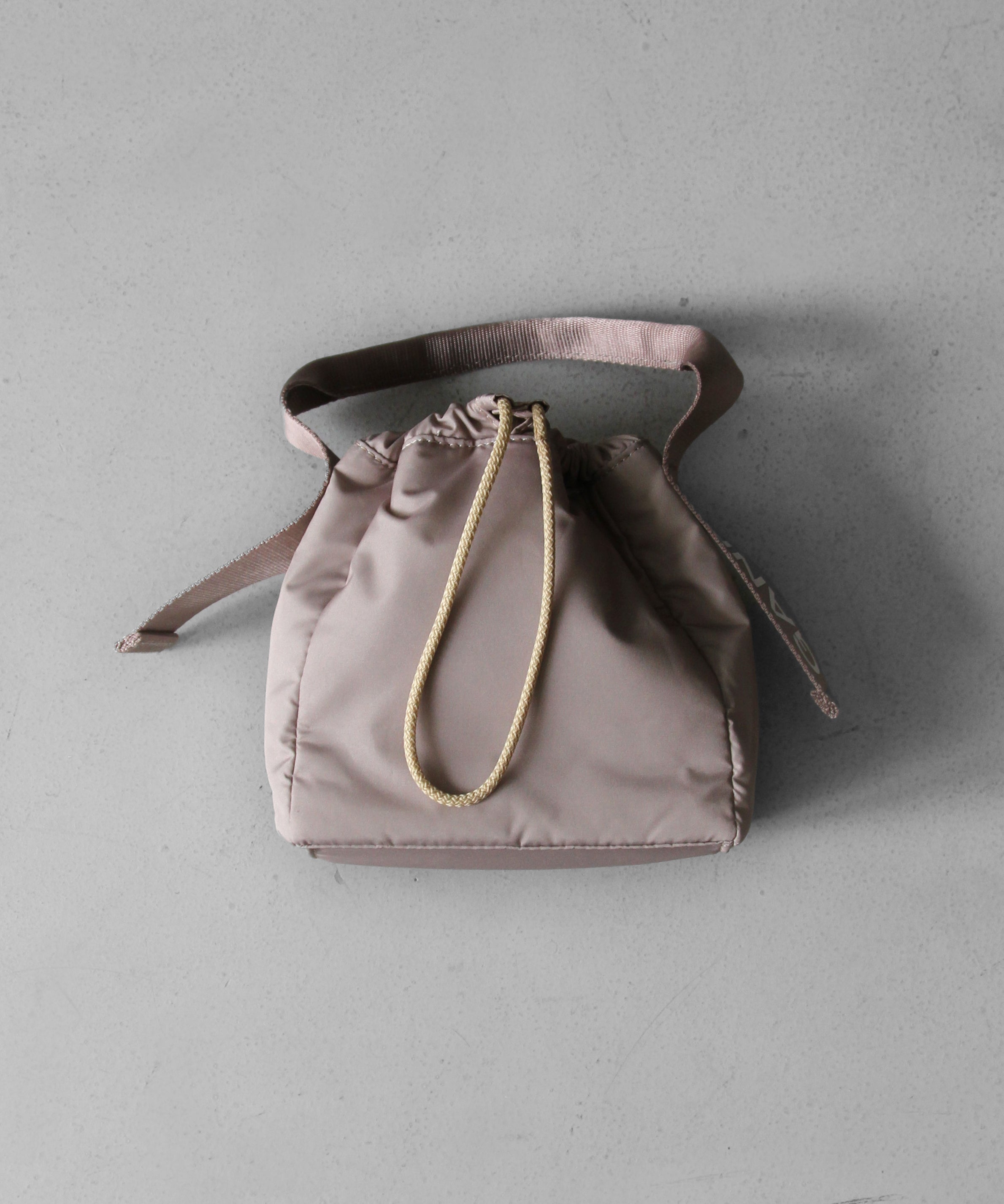 GANNI Recycled Tech Pouch "OYSTER GRAY"