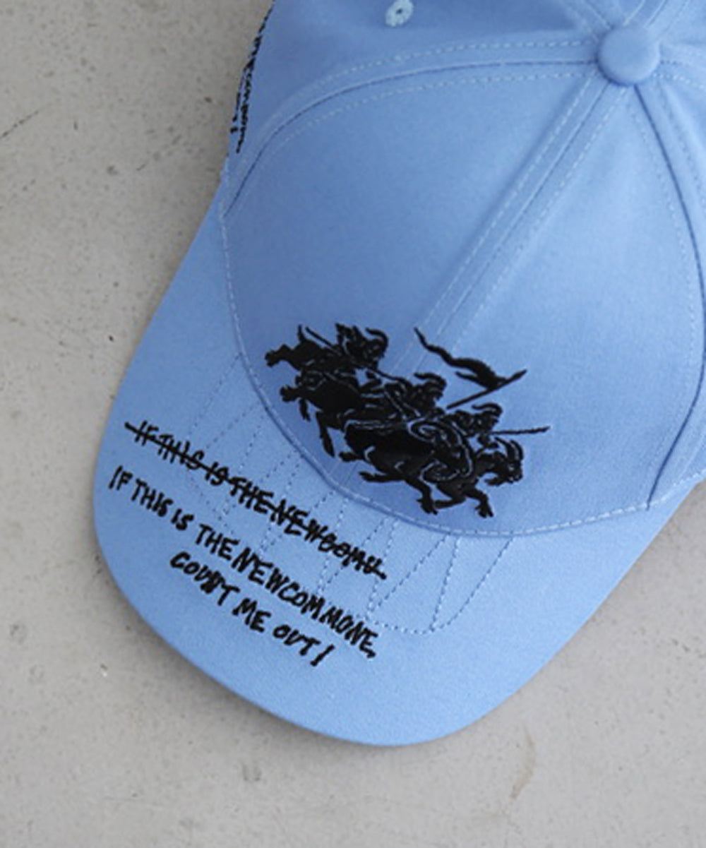 FAF(FAKE AS FLOWERS) 6 panel cap "BLUE"