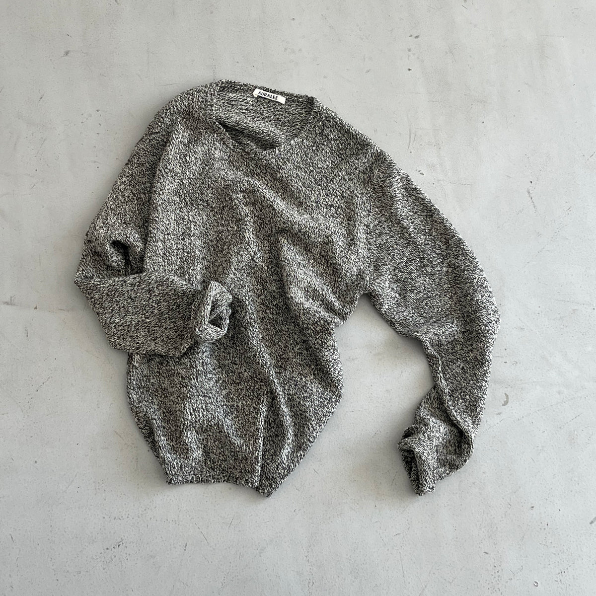 AURALEE【オーラリー】Airy silk wool knit p/o 