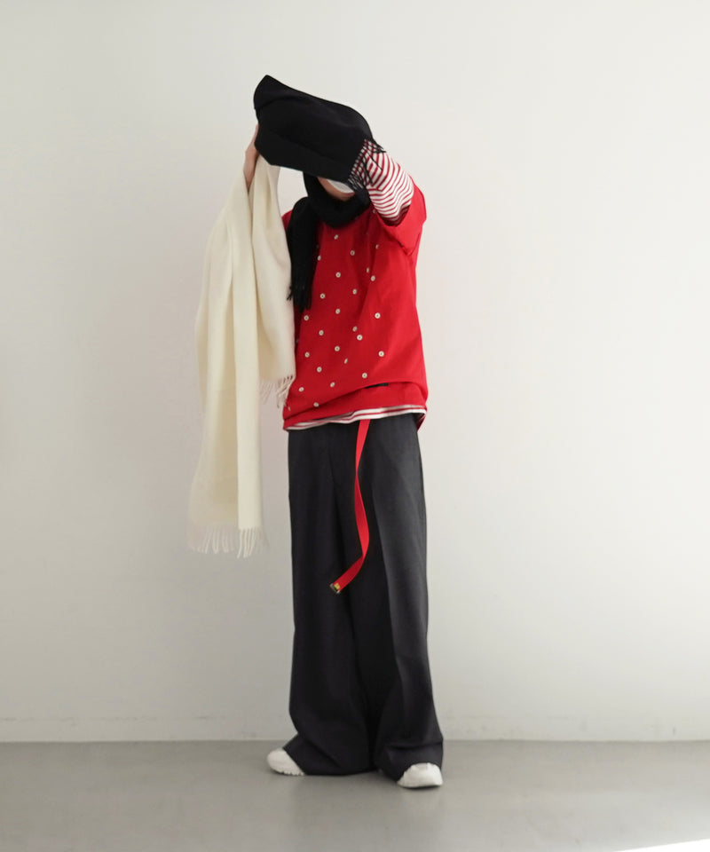 【EXCLUSIVE】NEONSIGN Anatomic straight slacks "CHARCOAL"